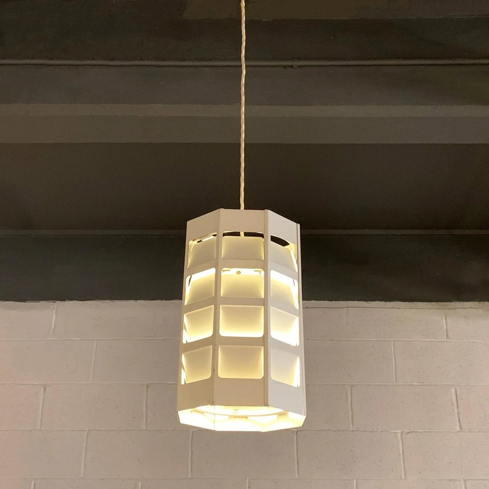 Mid 20th Centuryv Danish Modern Perforated Metal Pendant Light by Poul Gernes for Louis Poulsen - 3