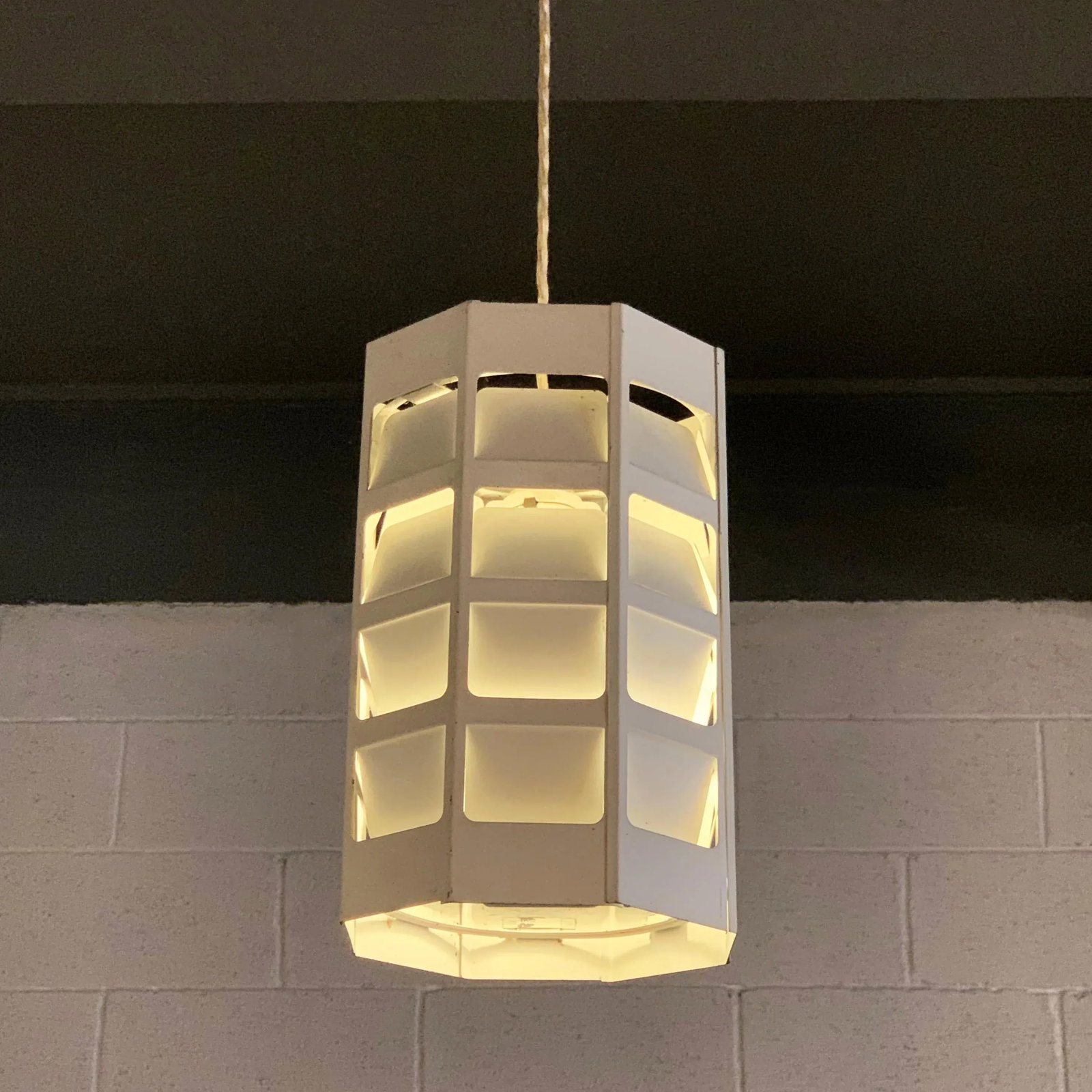 Mid 20th Centuryv Danish Modern Perforated Metal Pendant Light by Poul Gernes for Louis Poulsen - 5