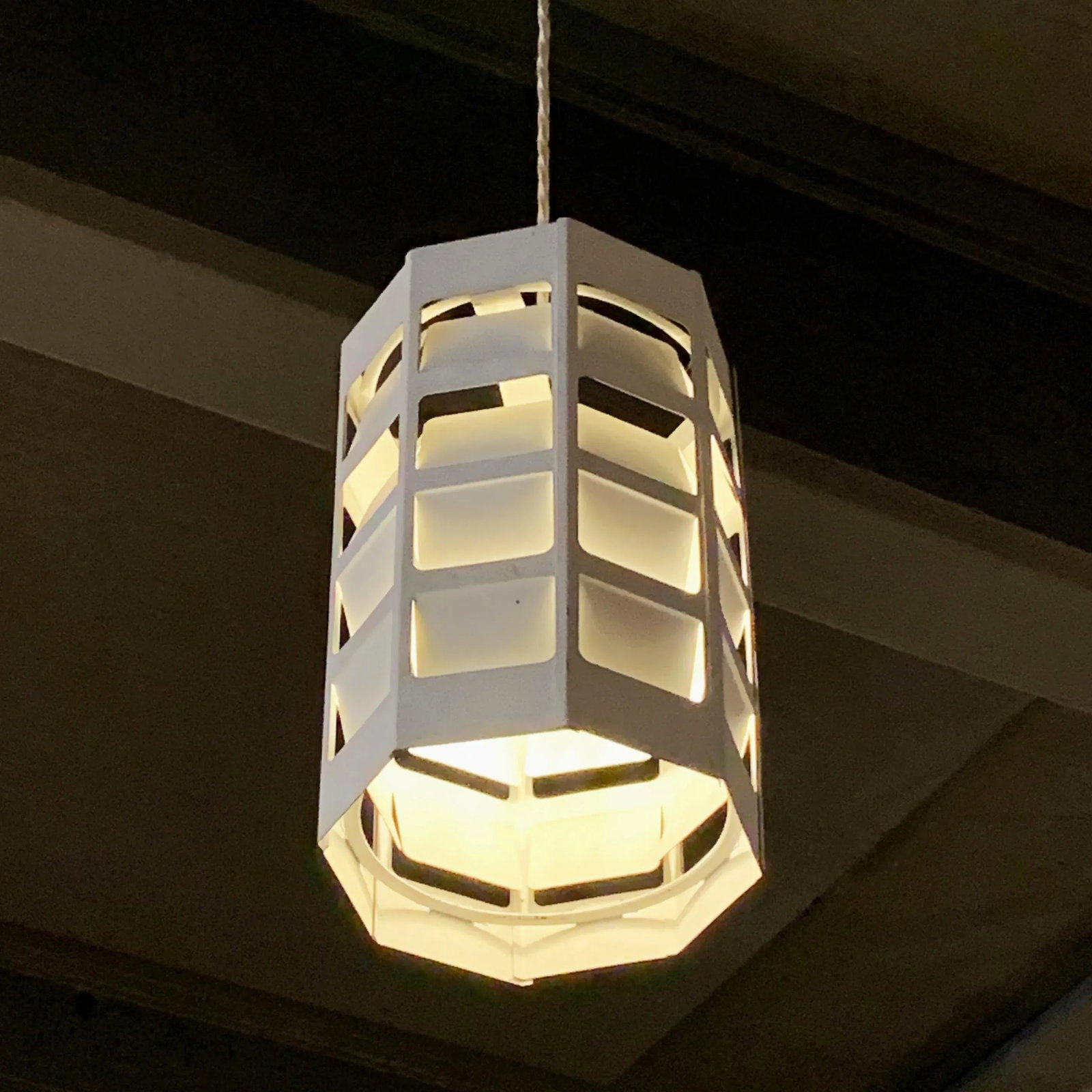 Mid 20th Centuryv Danish Modern Perforated Metal Pendant Light by Poul Gernes for Louis Poulsen - 6