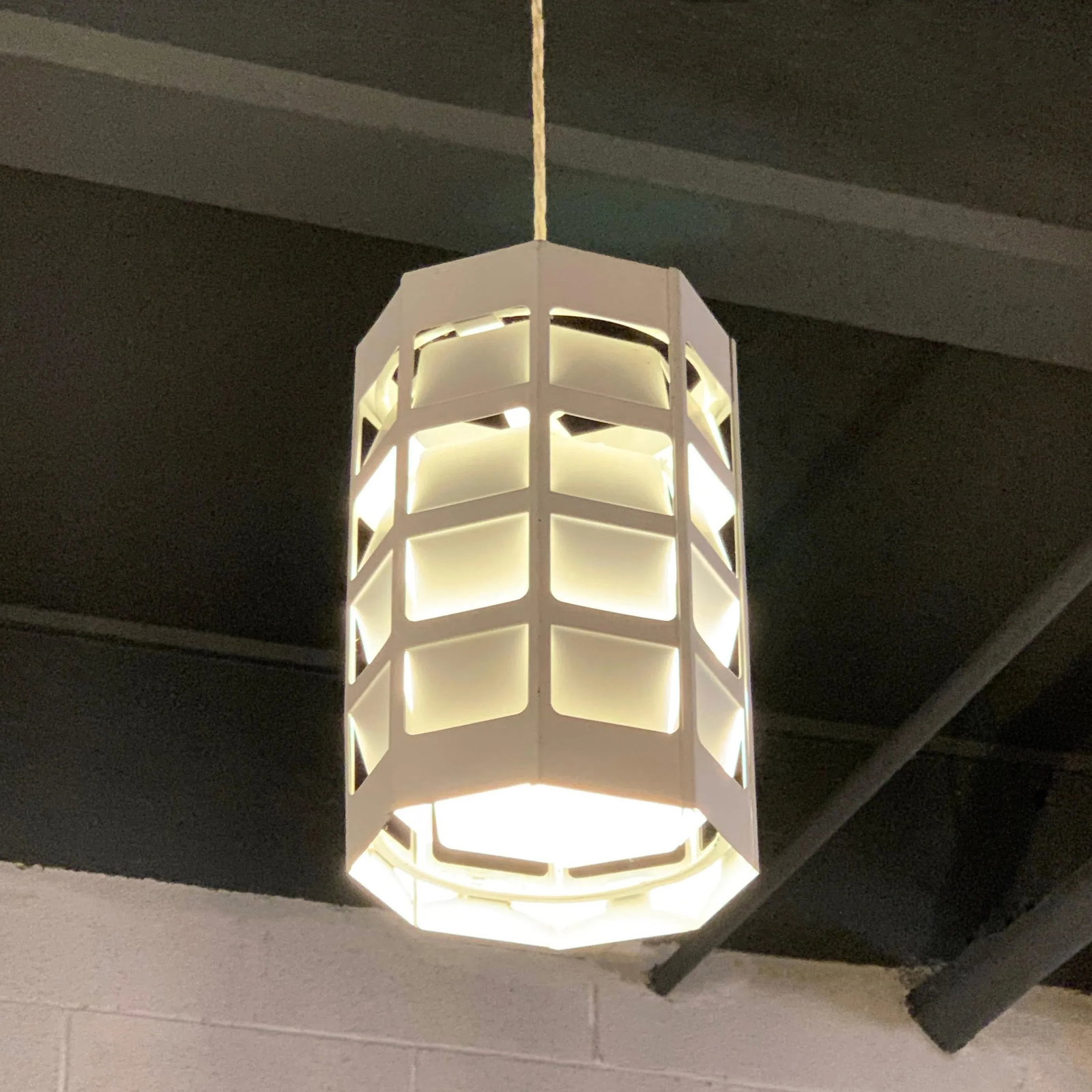 Mid 20th Centuryv Danish Modern Perforated Metal Pendant Light by Poul Gernes for Louis Poulsen - 8