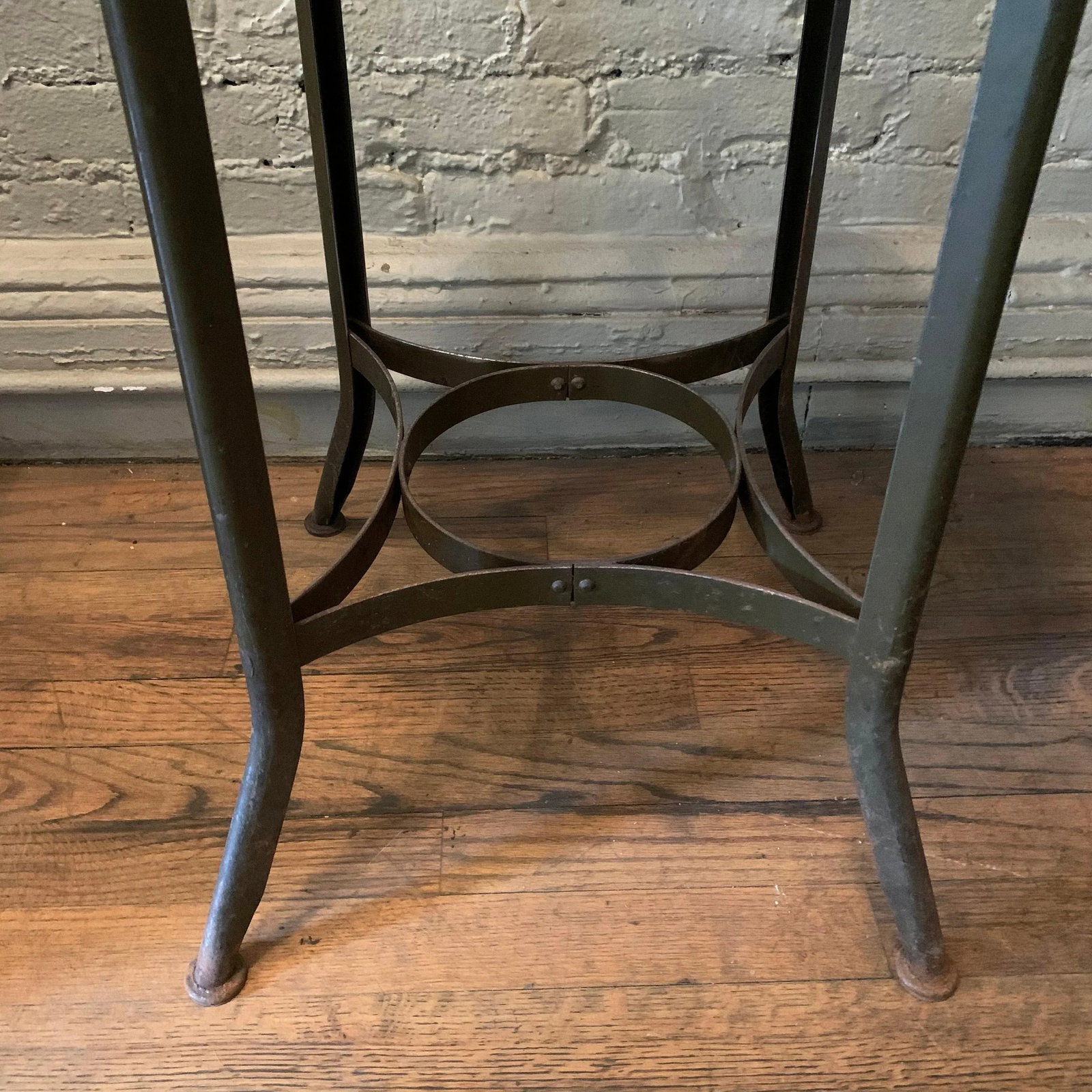 Mid 20th Century Tall Industrial Shop Stool by Toledo Metal Furniture Co. - 10
