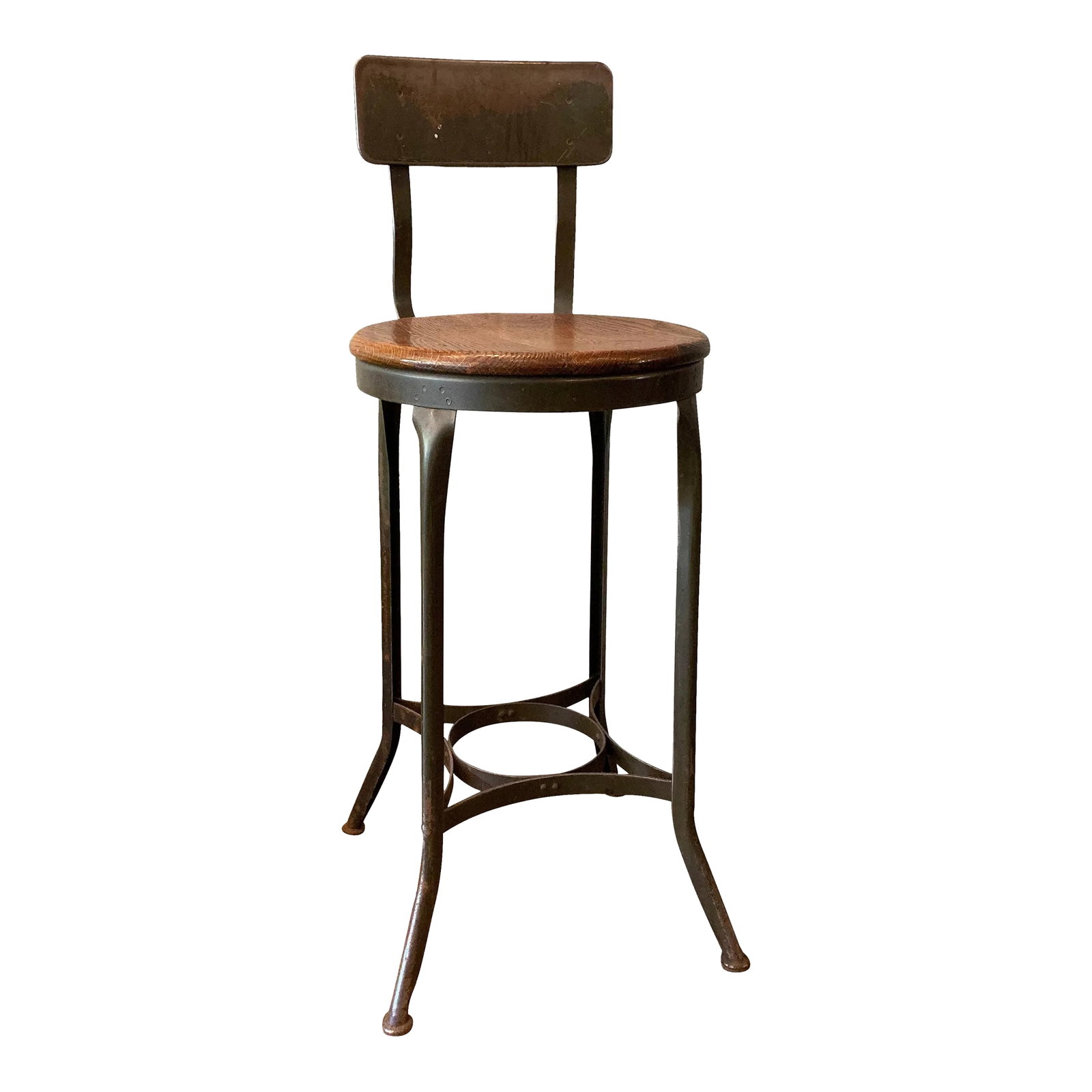 Mid 20th Century Tall Industrial Shop Stool by Toledo Metal Furniture Co. (1 of 10)