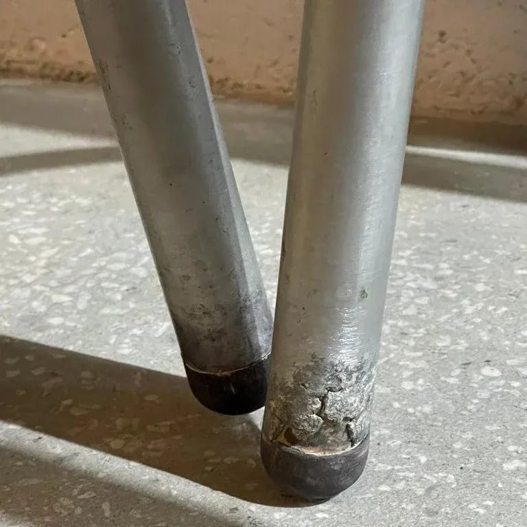 1930s Machine Age Tubular Aluminium Counter Stools by Alcoa Aluminum Co - Set of 3 - 10
