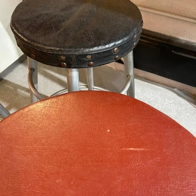 1930s Machine Age Tubular Aluminium Counter Stools by Alcoa Aluminum Co - Set of 3 - 8