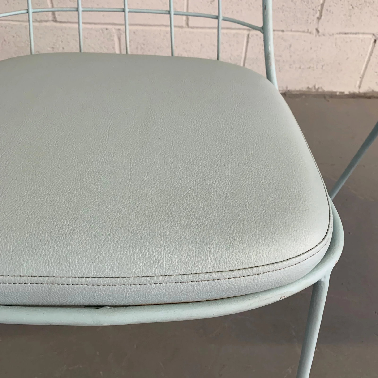 Mid-Century Modern Painted Wrought Iron Outdoor Patio Chairs - a Pair - 8