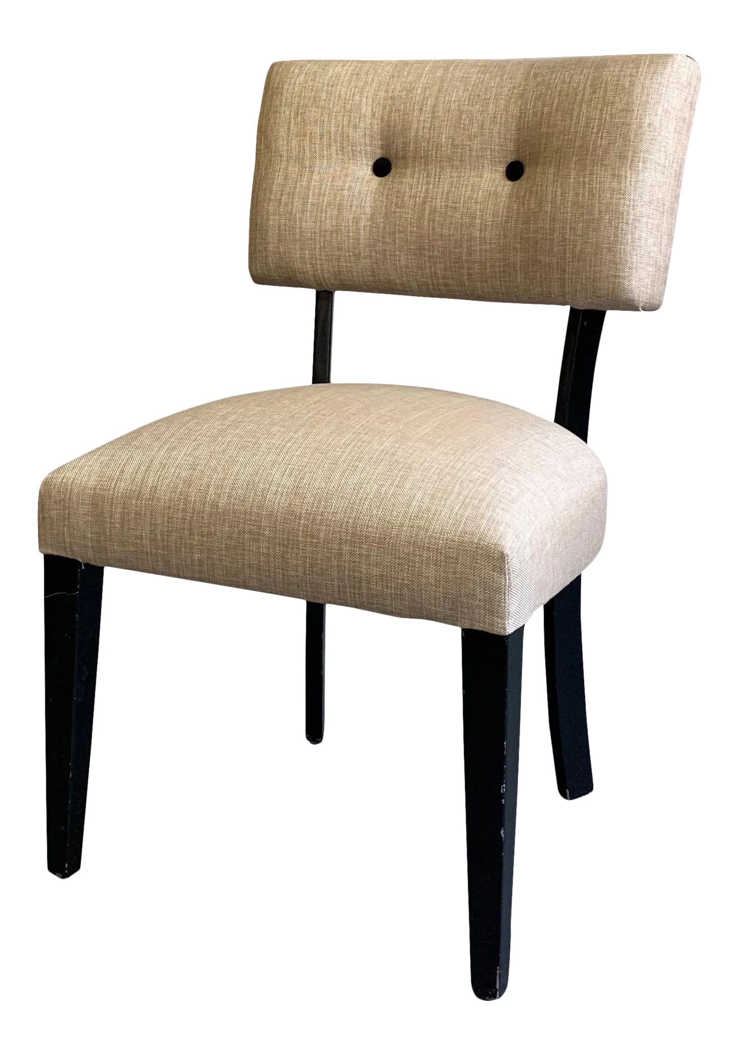 Mid-Century Modern Lacquered Maple Slipper Side Chair (1 of 9)