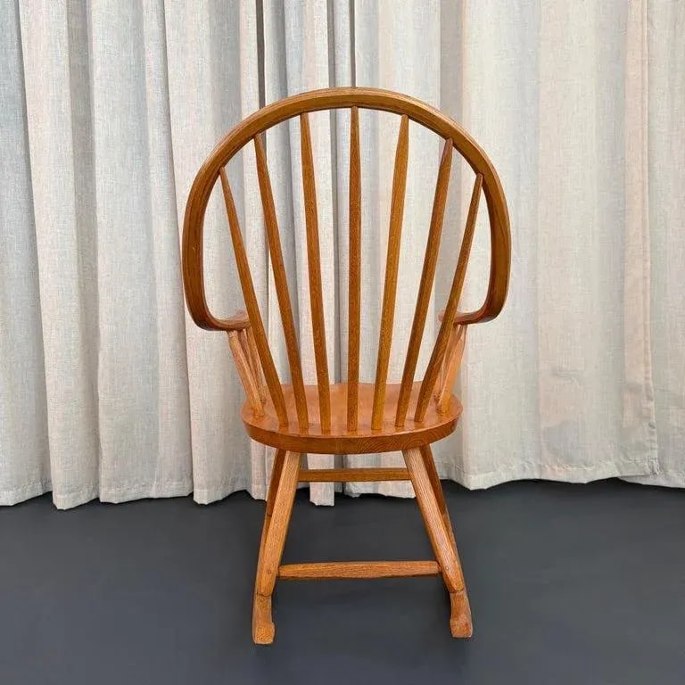 1970s American Mid-Century Craftsman Continuous Bow Rocking Chair - 5