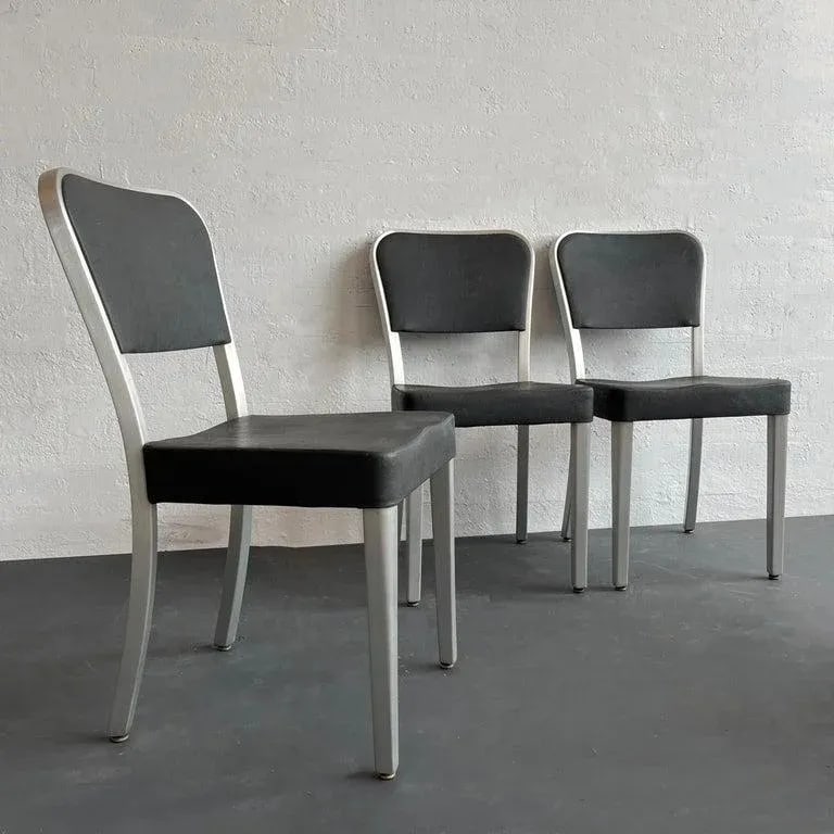 Mid 20th Century Mid-Century Modern Aluminum Dining Chairs in the Style of Goodform – Set of 4 - 5