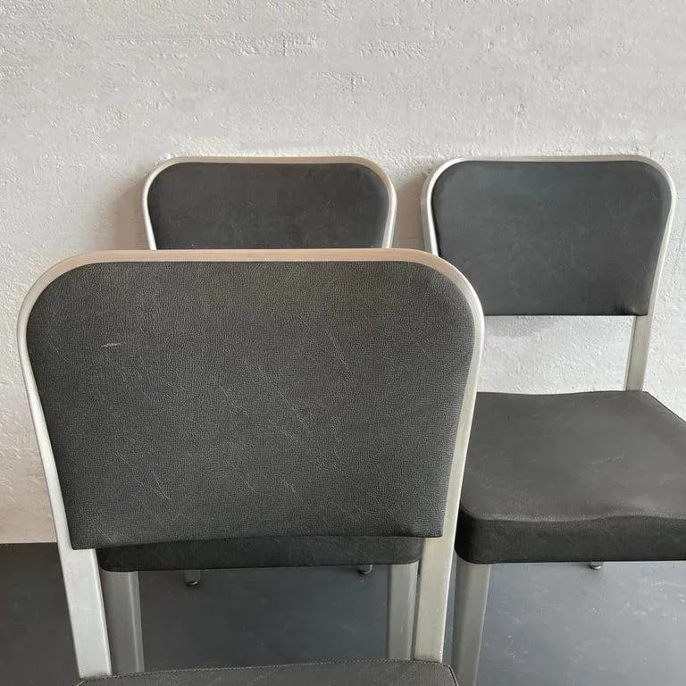 Mid 20th Century Mid-Century Modern Aluminum Dining Chairs in the Style of Goodform – Set of 4 - 7
