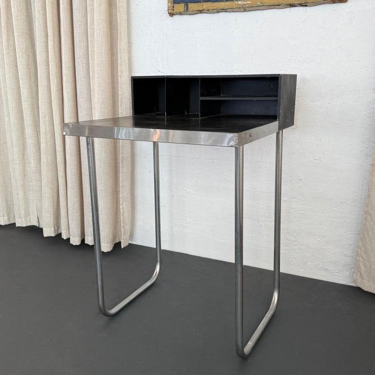 1930s Bauhaus Tiered Tubular Chromed Steel Writing Desk - 2