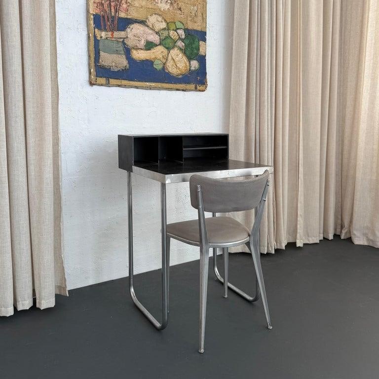 1930s Bauhaus Tiered Tubular Chromed Steel Writing Desk - 4