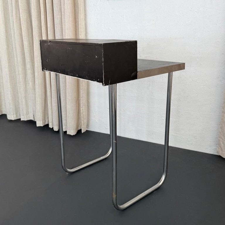 1930s Bauhaus Tiered Tubular Chromed Steel Writing Desk - 7