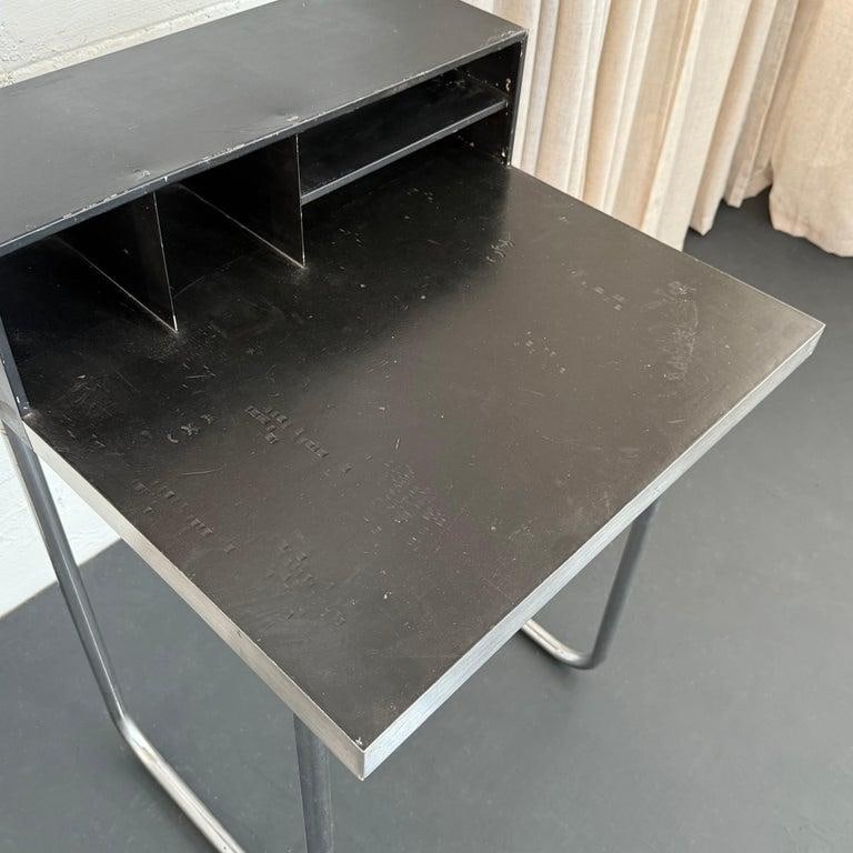1930s Bauhaus Tiered Tubular Chromed Steel Writing Desk - 9