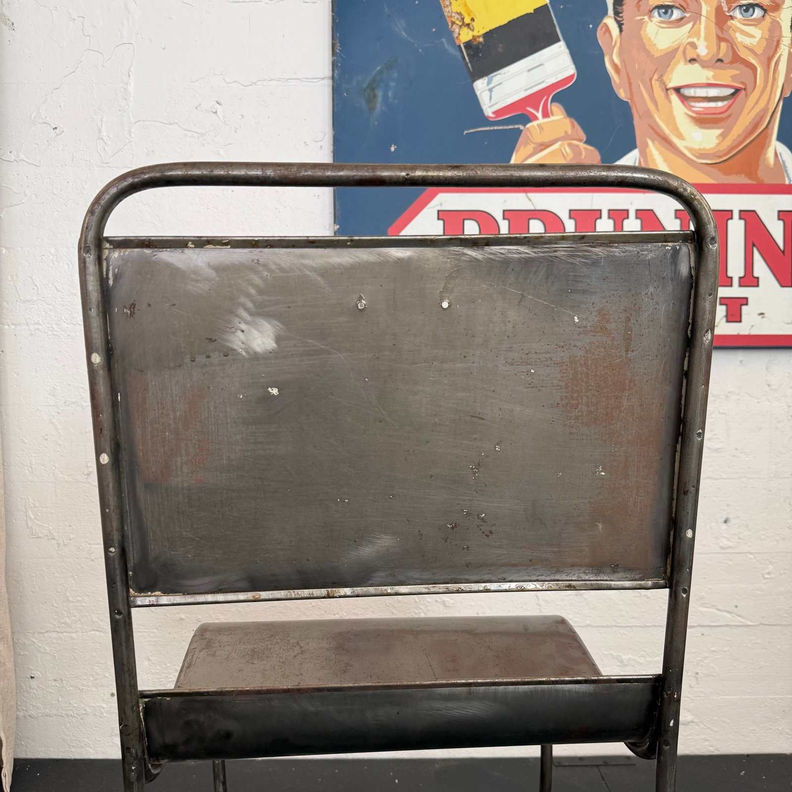 Early 20th Century Industrial Brushed Steel Hospital Chair - 8