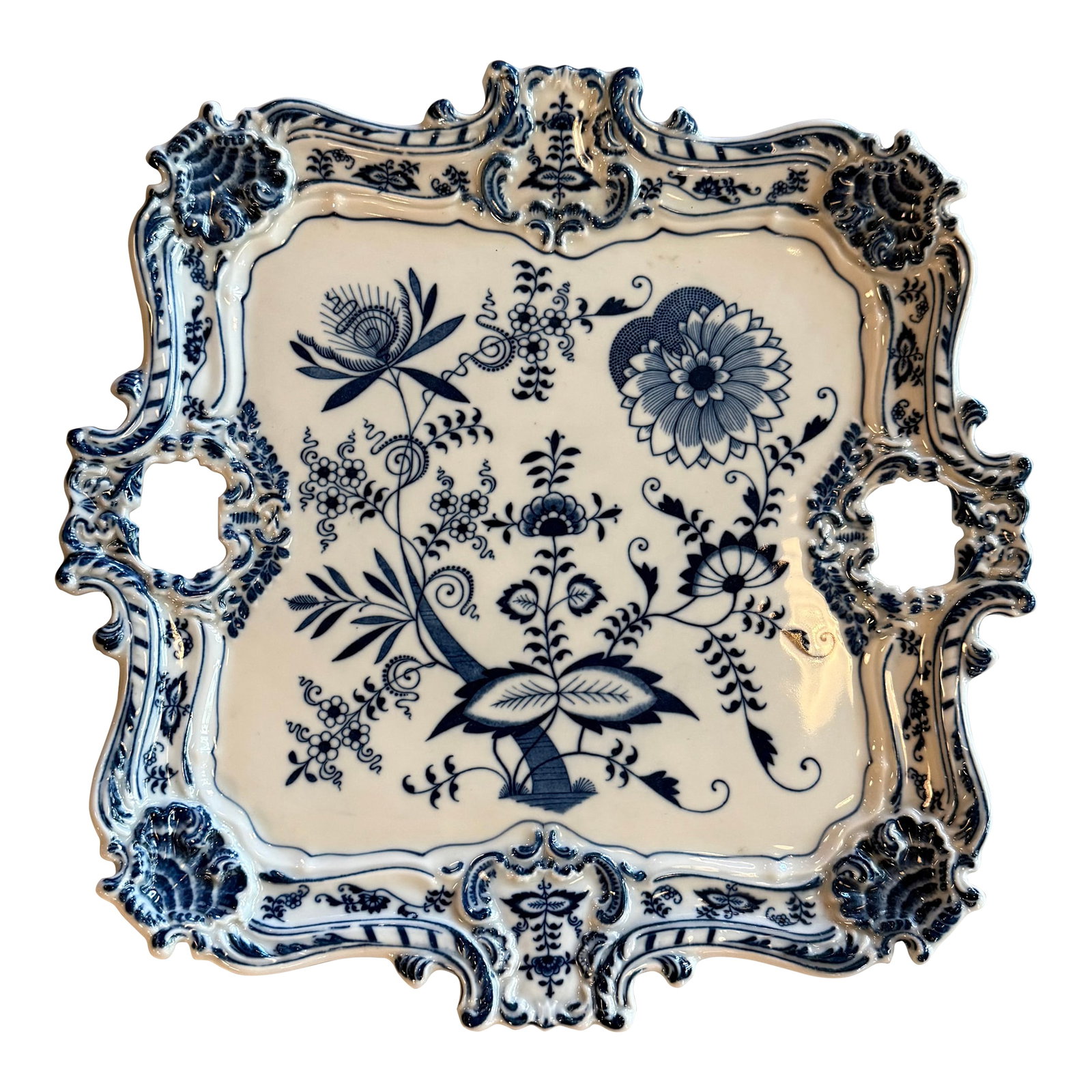 Mid 20th Century Large Art Pottery Serving Tray Platter by Blue Danube Japan (1 of 7)