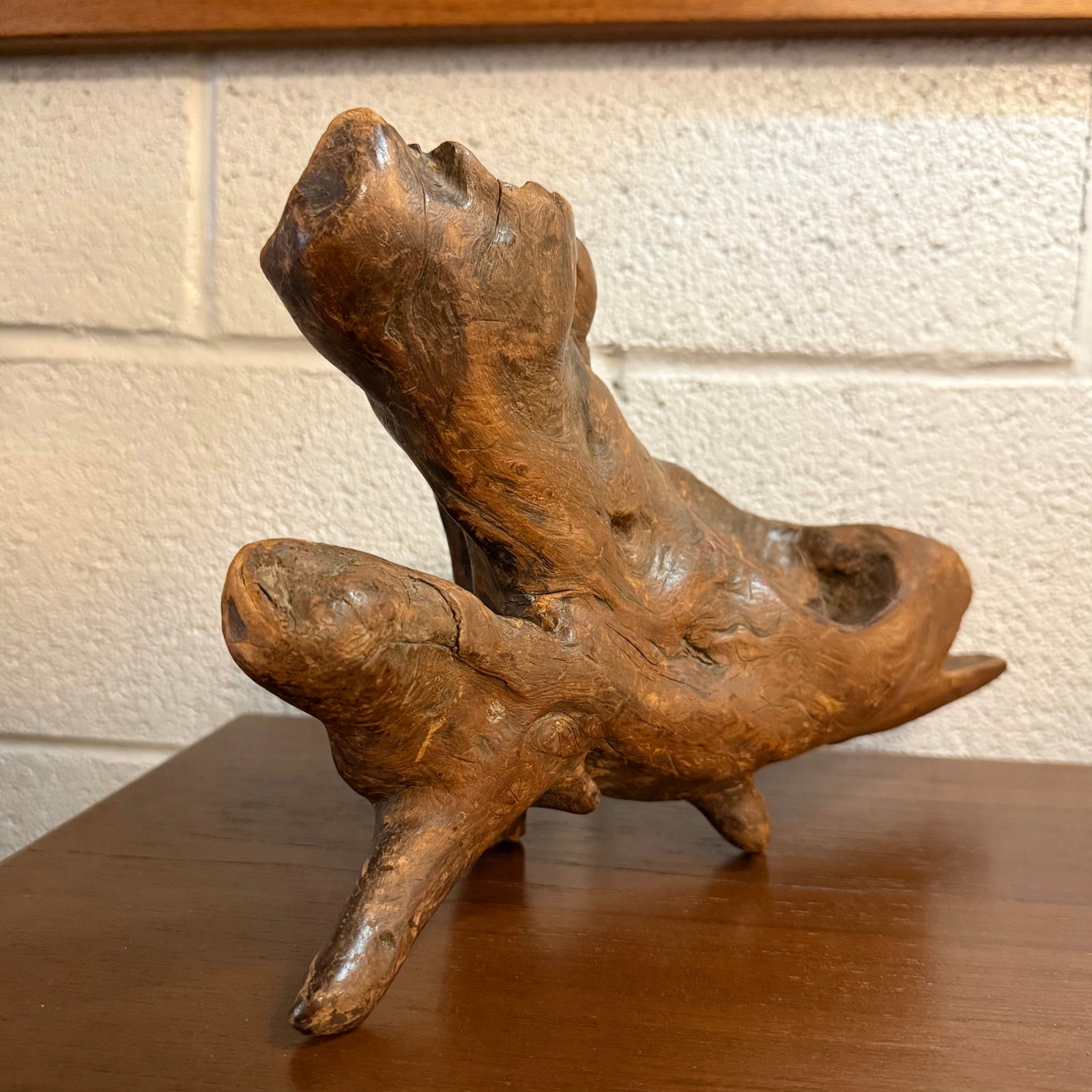 Mid-Century Modern Abstract Root Wood Sculpture - 2