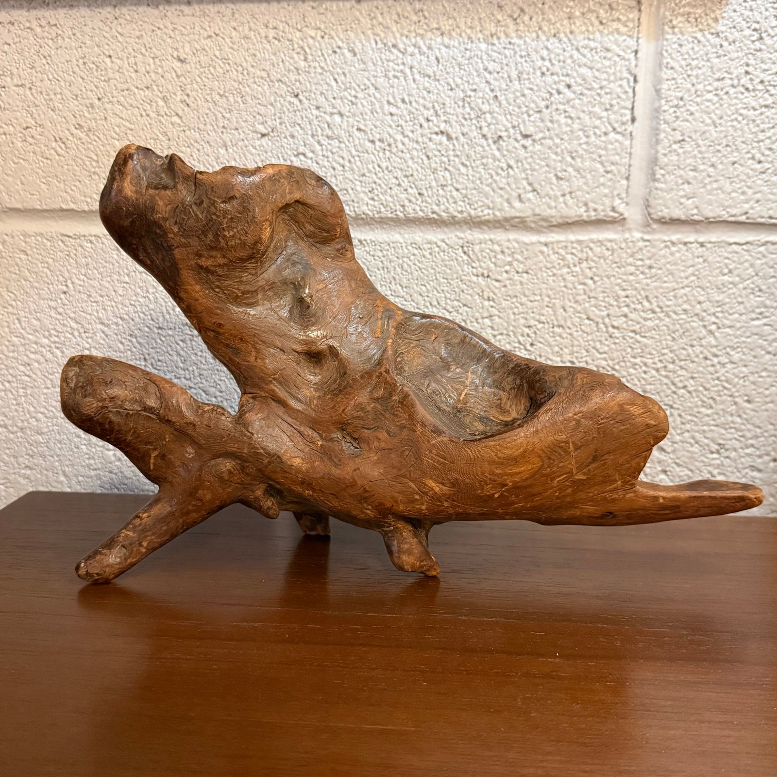 Mid-Century Modern Abstract Root Wood Sculpture - 4