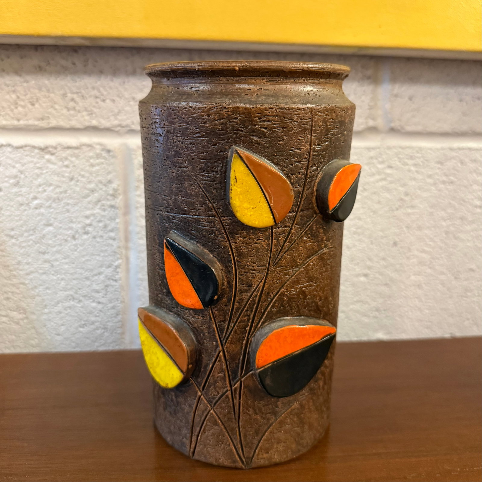 1960s Italian Art Pottery Vase by Aldo Londi, Bitossi for Raymor - 2