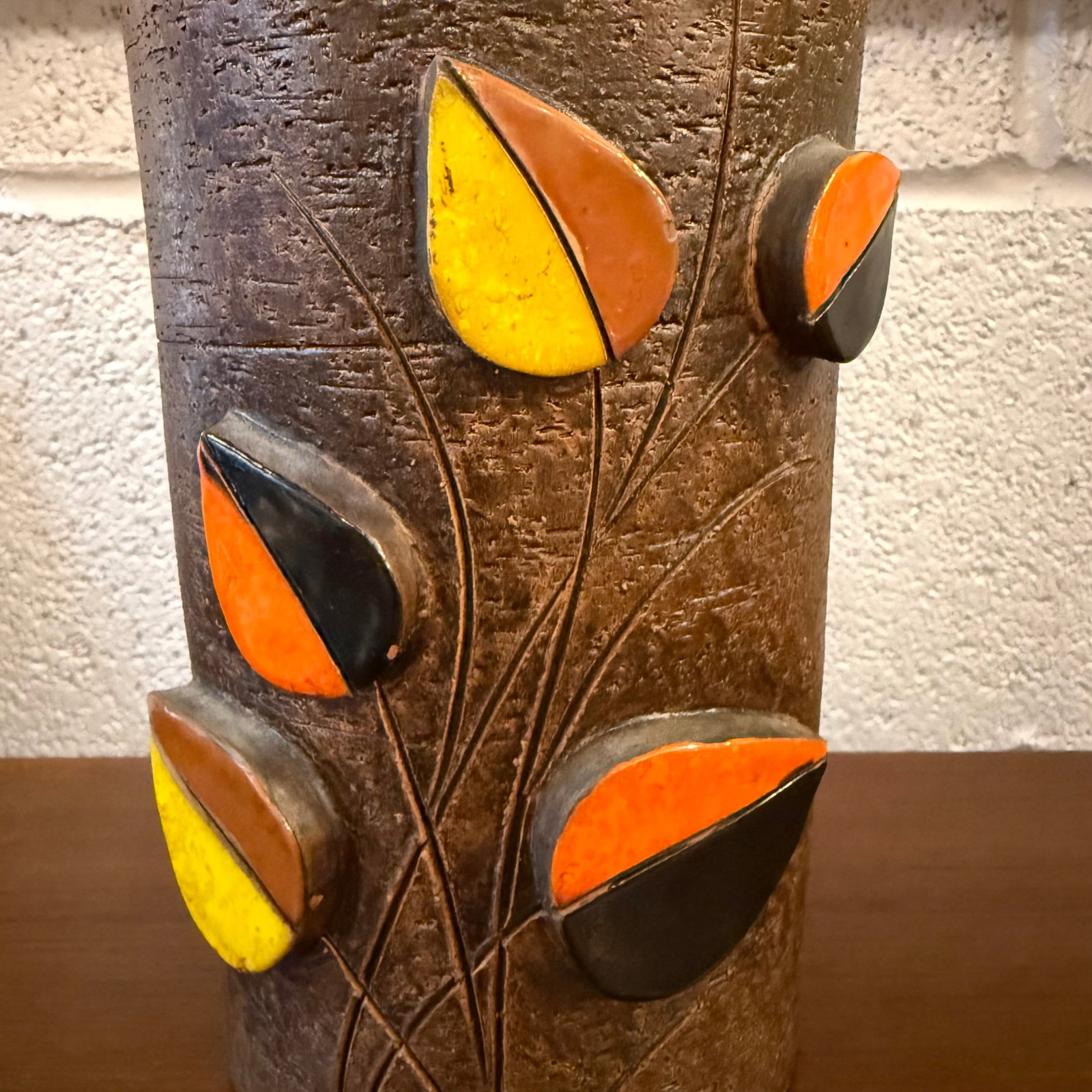 1960s Italian Art Pottery Vase by Aldo Londi, Bitossi for Raymor - 6