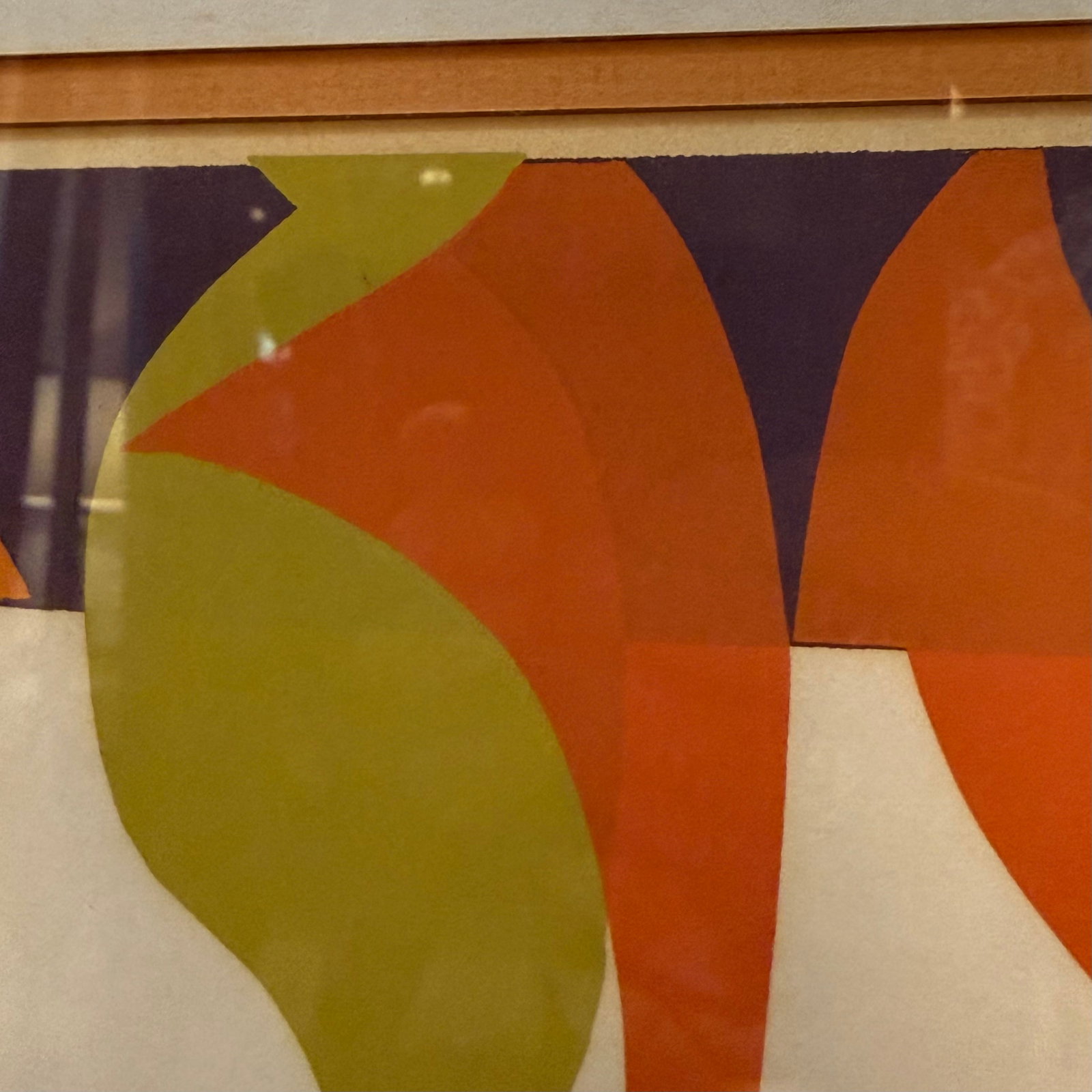 1970s Modernist Framed Paper Cut Collage "Bar Bodies" by Jean R Nelson - 7