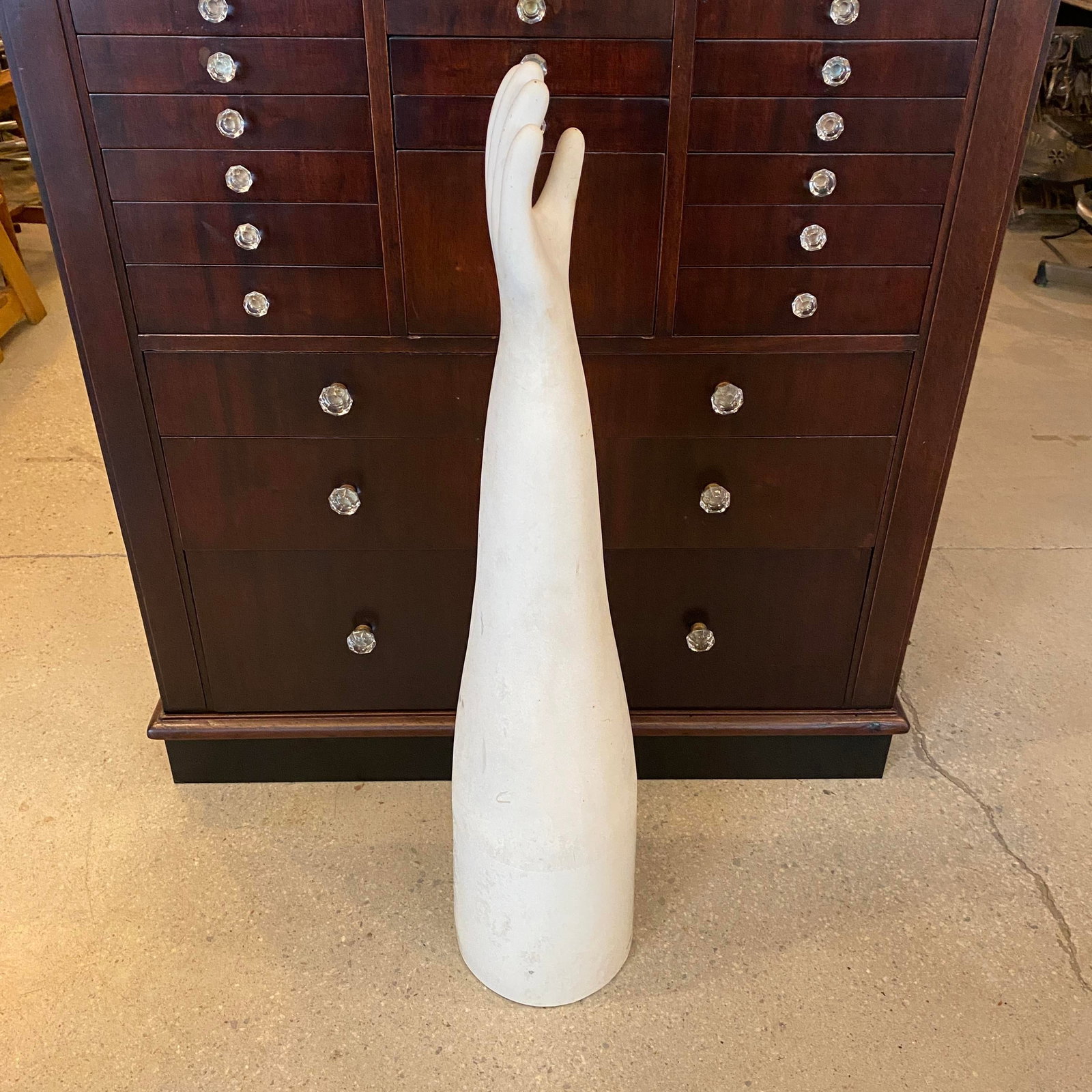 Mid 20th Century Exceptionally Tall Industrial Porcelain Glove Mold Form - 2