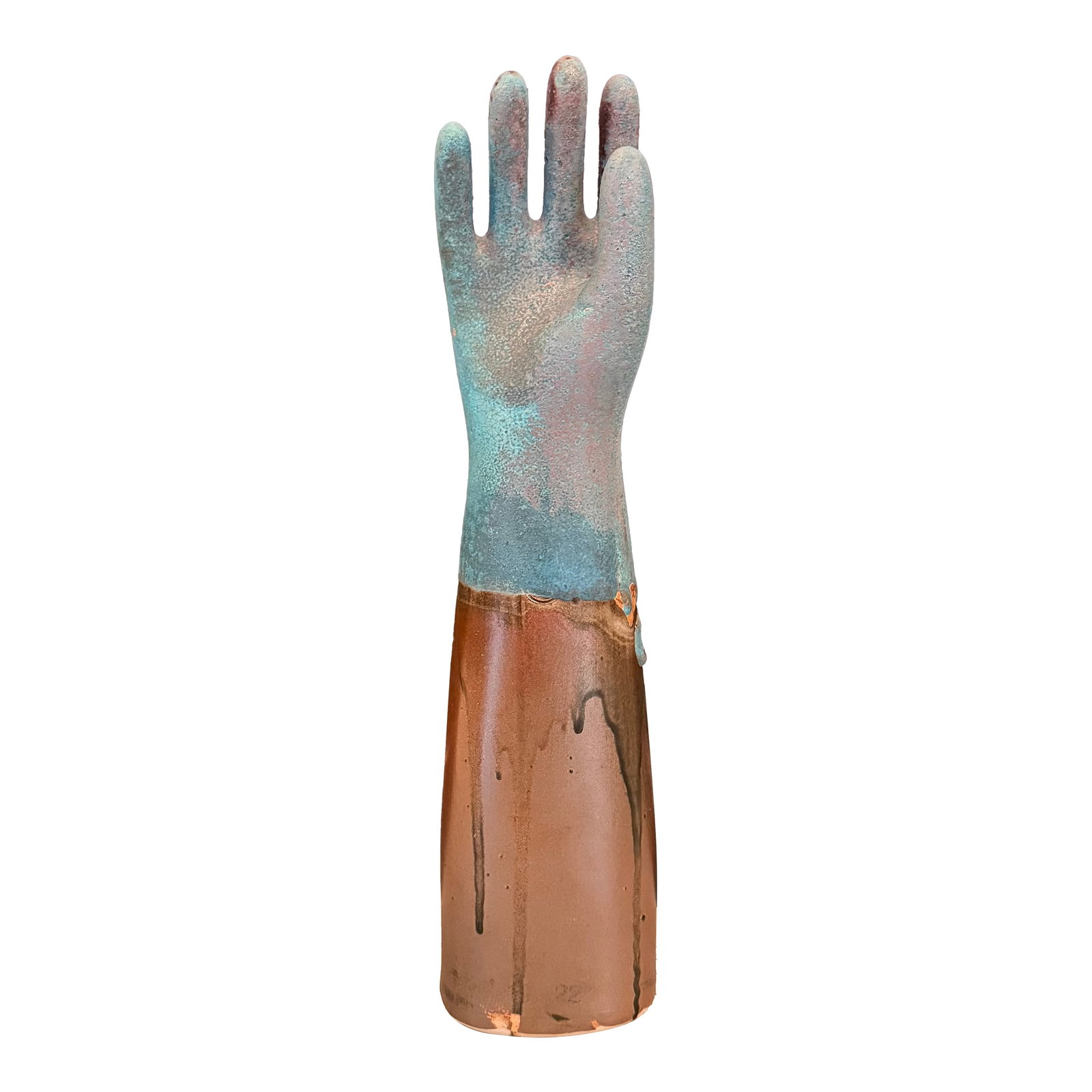 Mid 20th Century Industrial Painted Porcelain Glove Mold Sculpture Artist Edition (1 of 8)