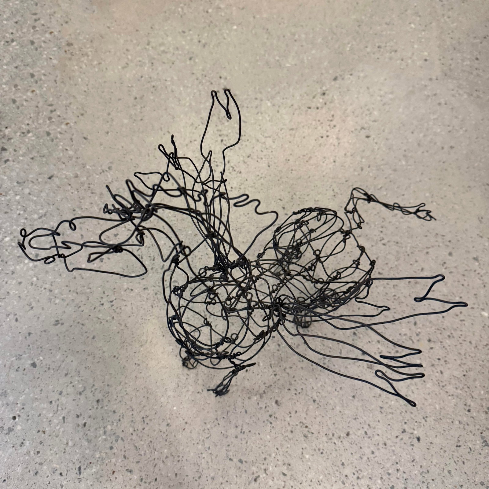 Folk Art Continuous Wire Pegasus Sculpture by Thai Varick - 12