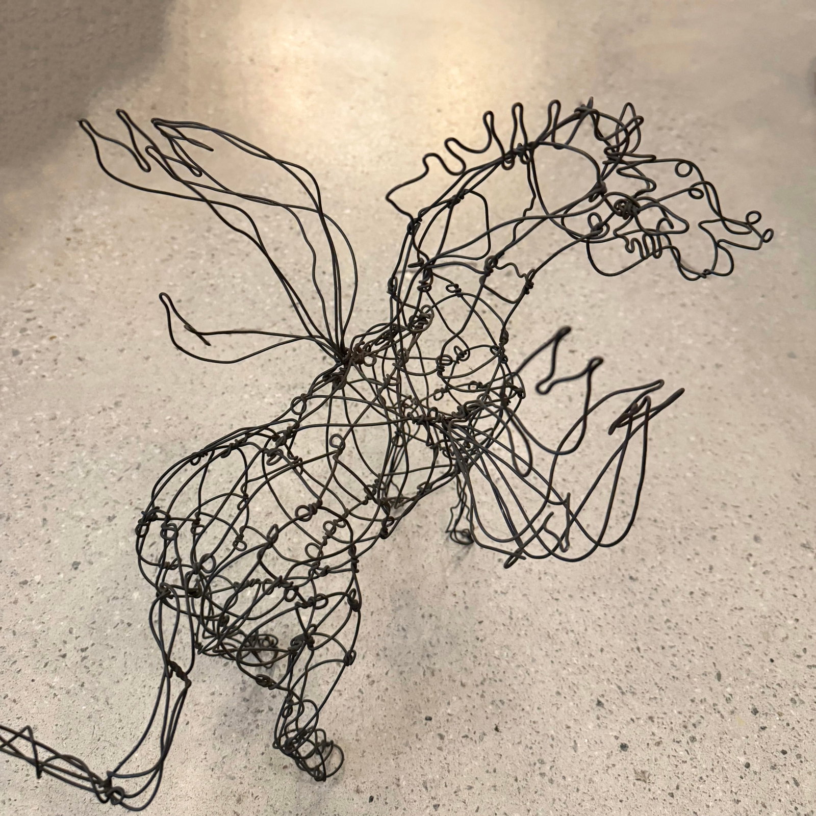 Folk Art Continuous Wire Pegasus Sculpture by Thai Varick - 6