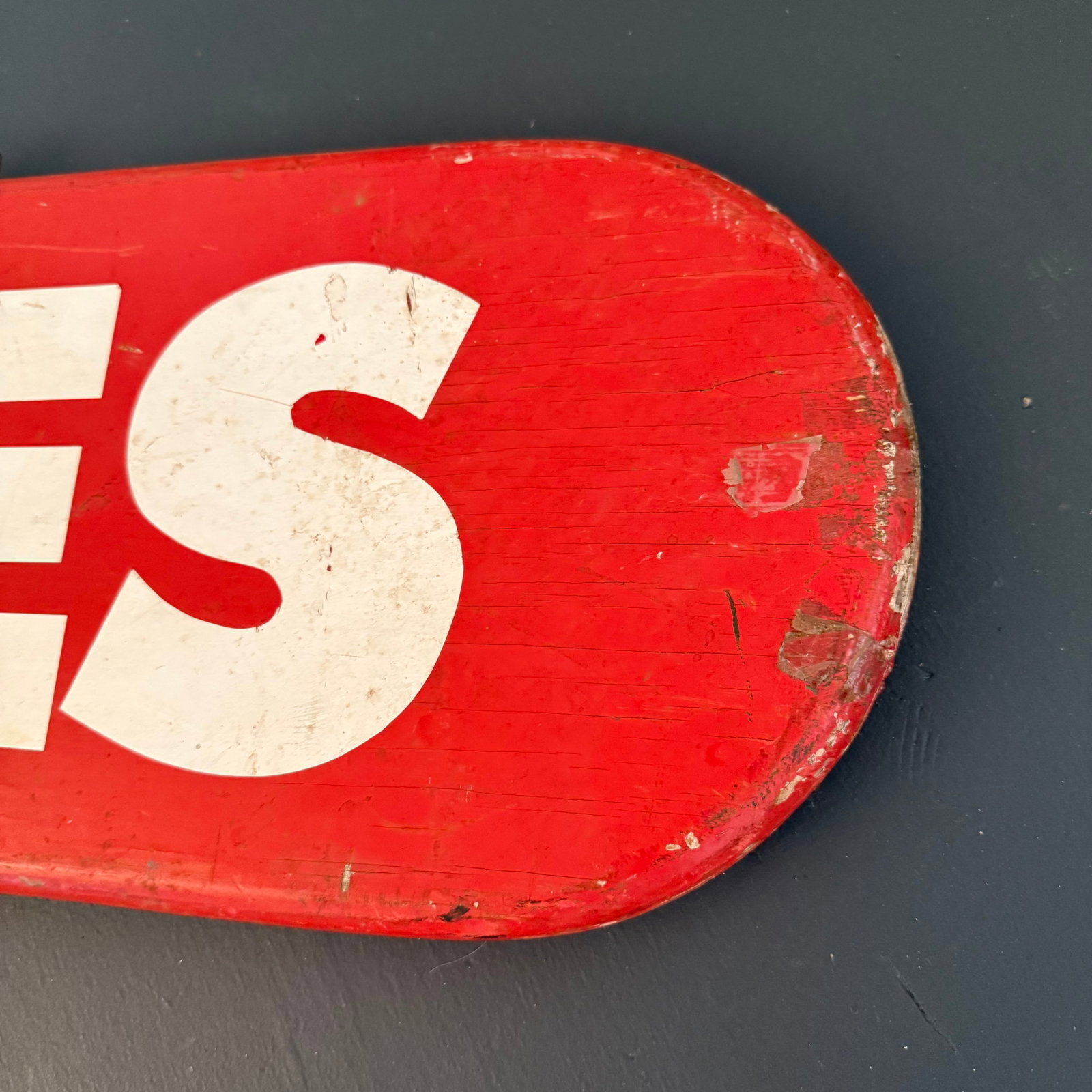 Large Mid-Century Wood Retail Grocery Store Sign "Aisles of Values" - 8