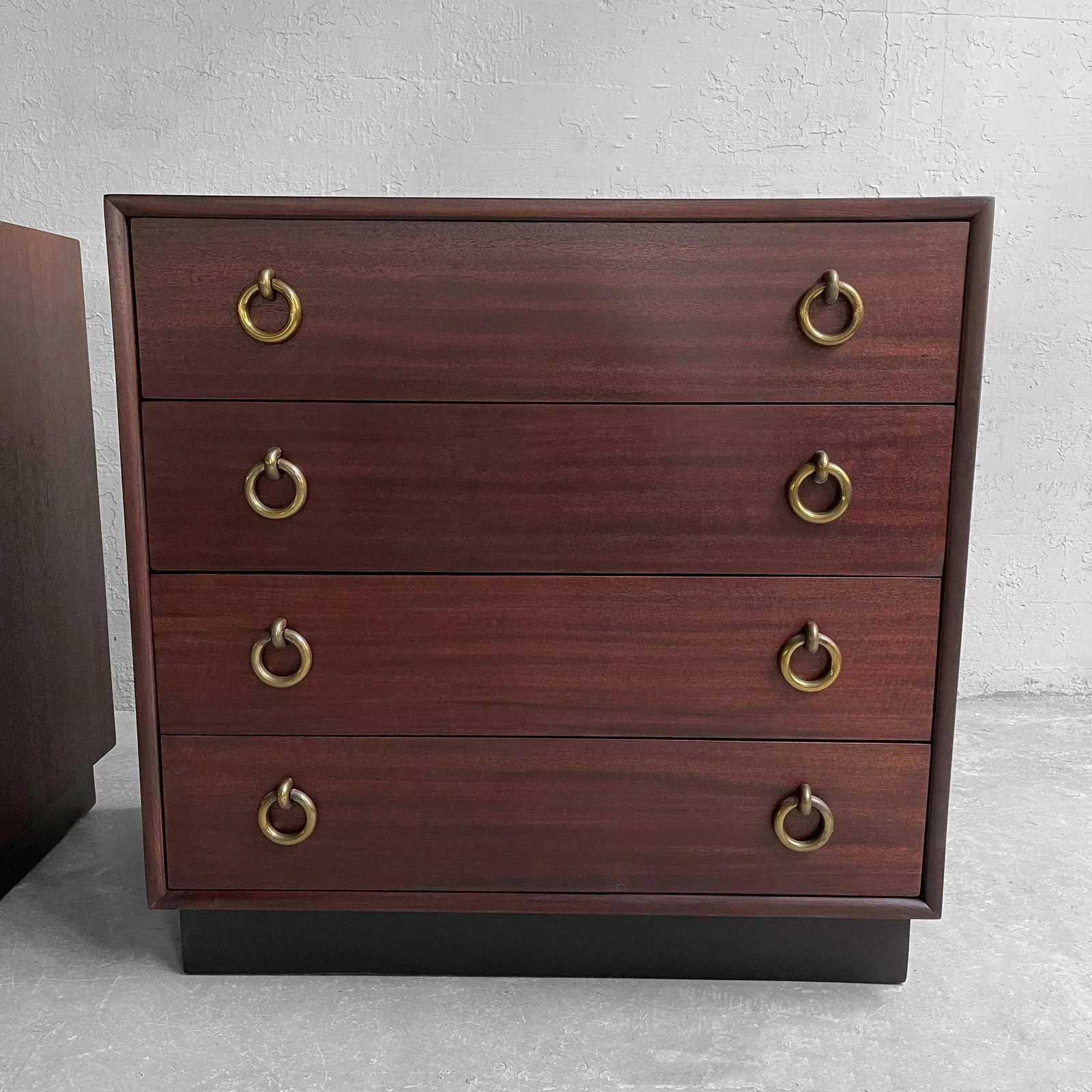 Pair of Hollywood Regency Mahogany Dressers Attributed to Gilbert Rohde - 9