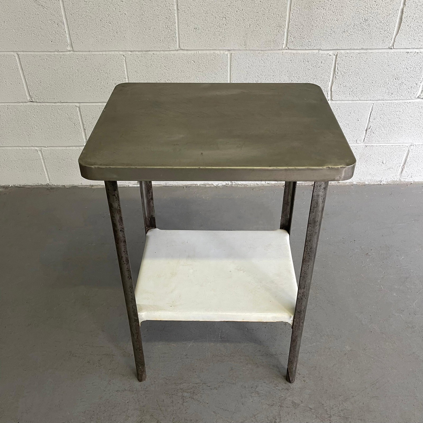 Late 19th Century Industrial Brushed Steel Apothecary Prep Table - 5