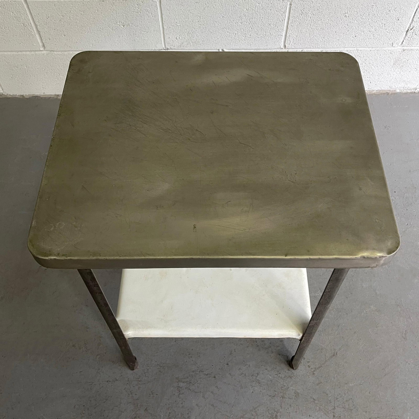 Late 19th Century Industrial Brushed Steel Apothecary Prep Table - 6