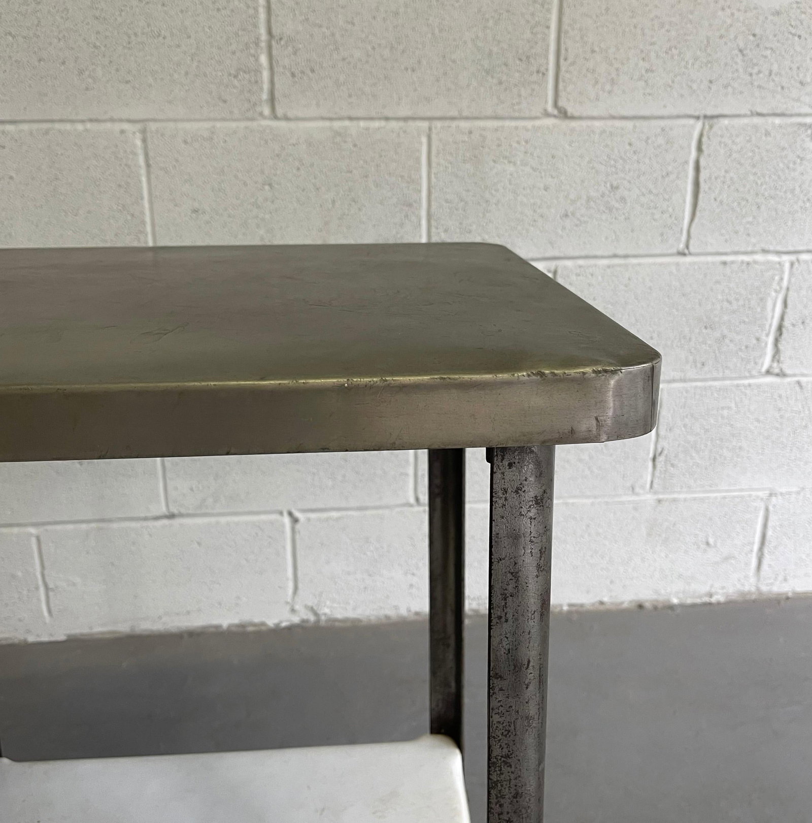 Late 19th Century Industrial Brushed Steel Apothecary Prep Table - 7