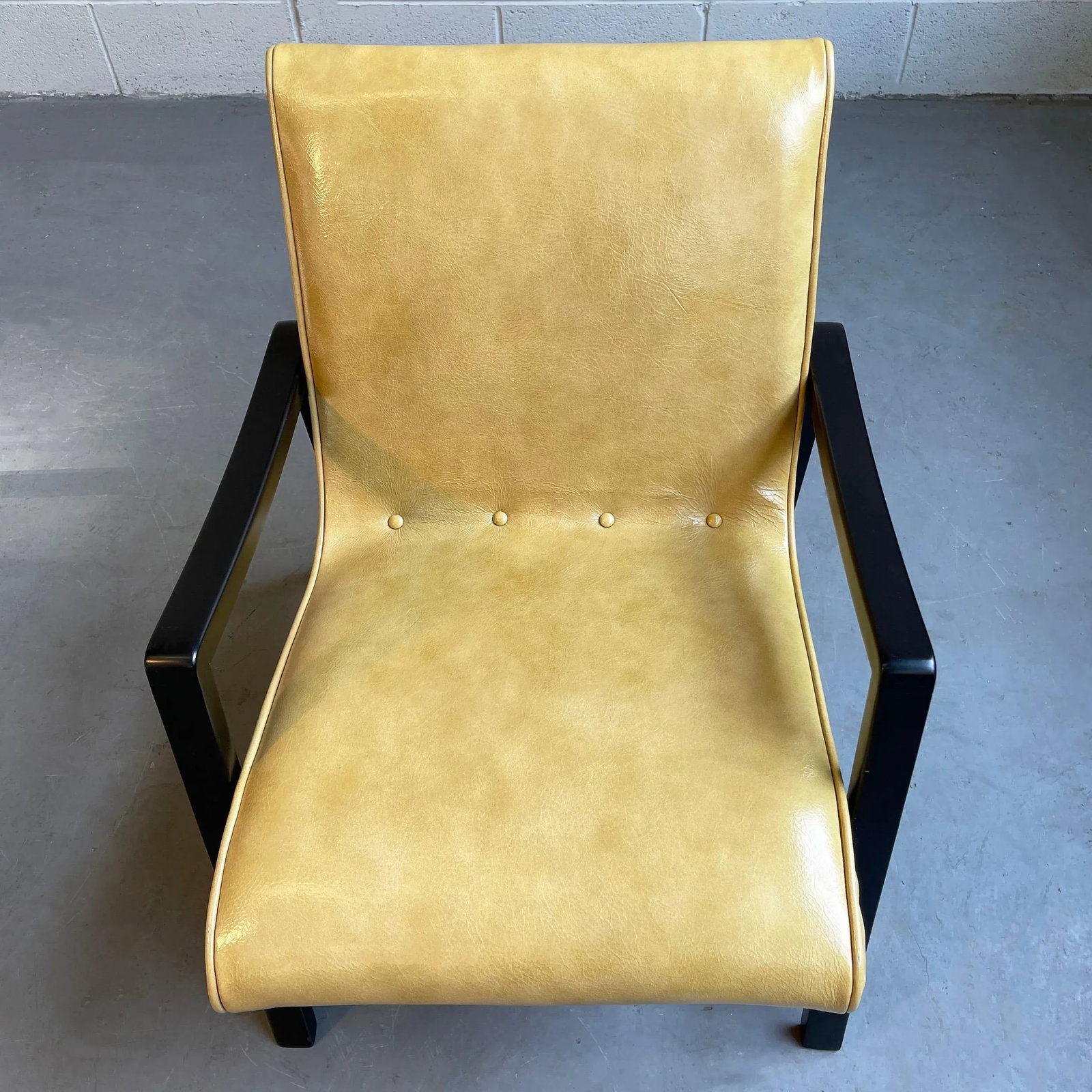 Mid 20th Century Jens Risom Mid-Century Modern Scoop Leather Lounge Chair - 8