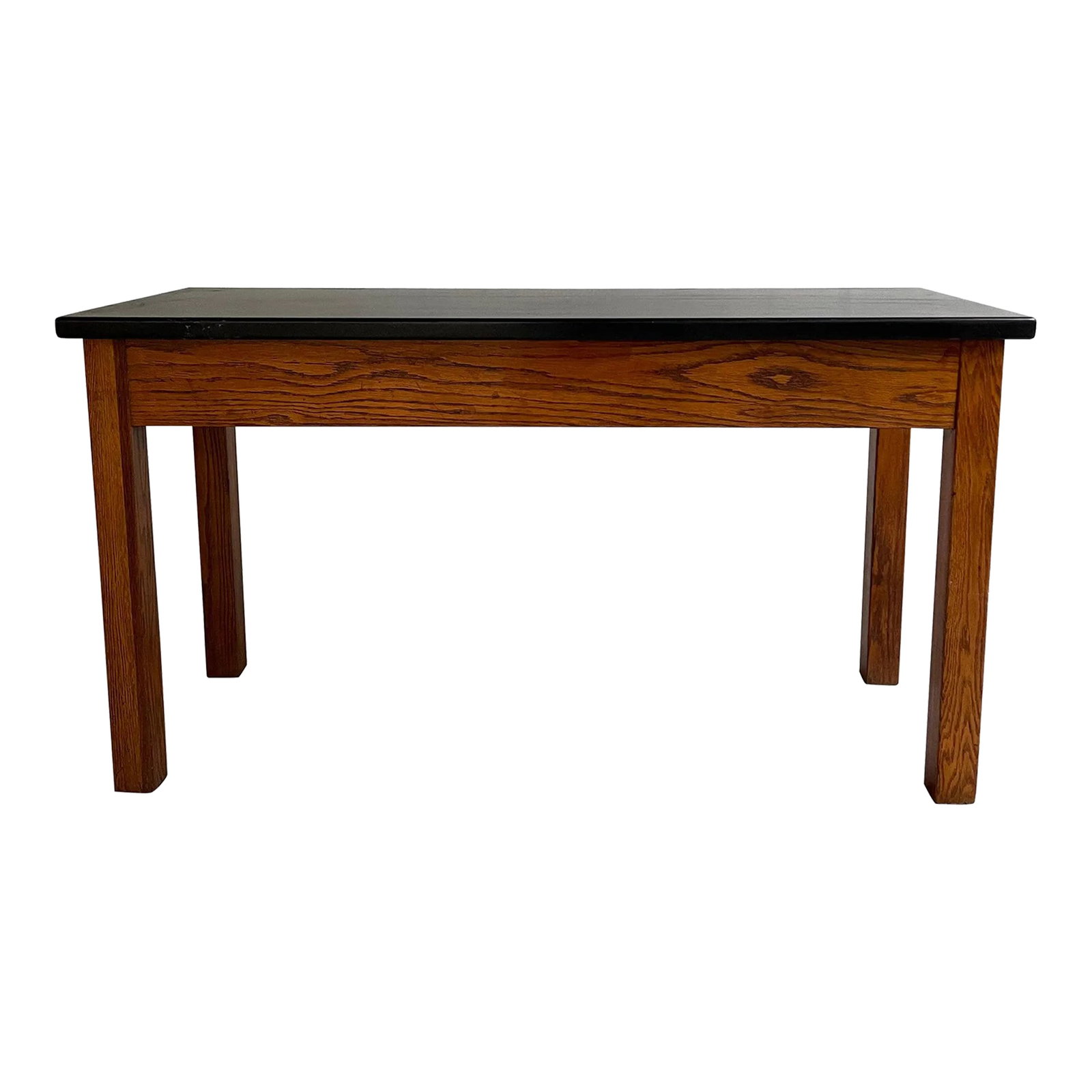 Mid 20th Century Industrial Oak Laboratory Console Table (1 of 12)