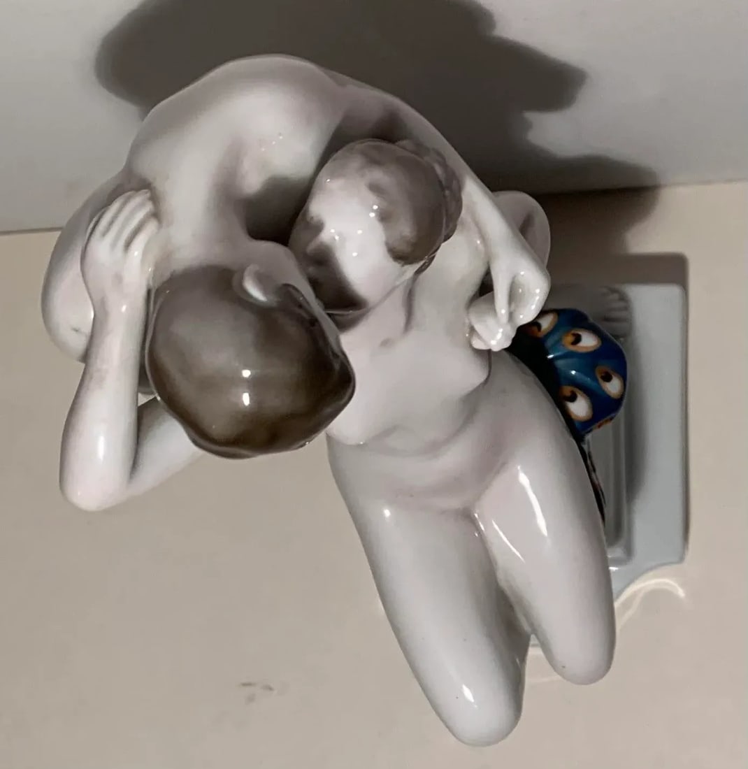 Antique 1918 Rosenthal "Spring of Love" Porcelain Statue - 6