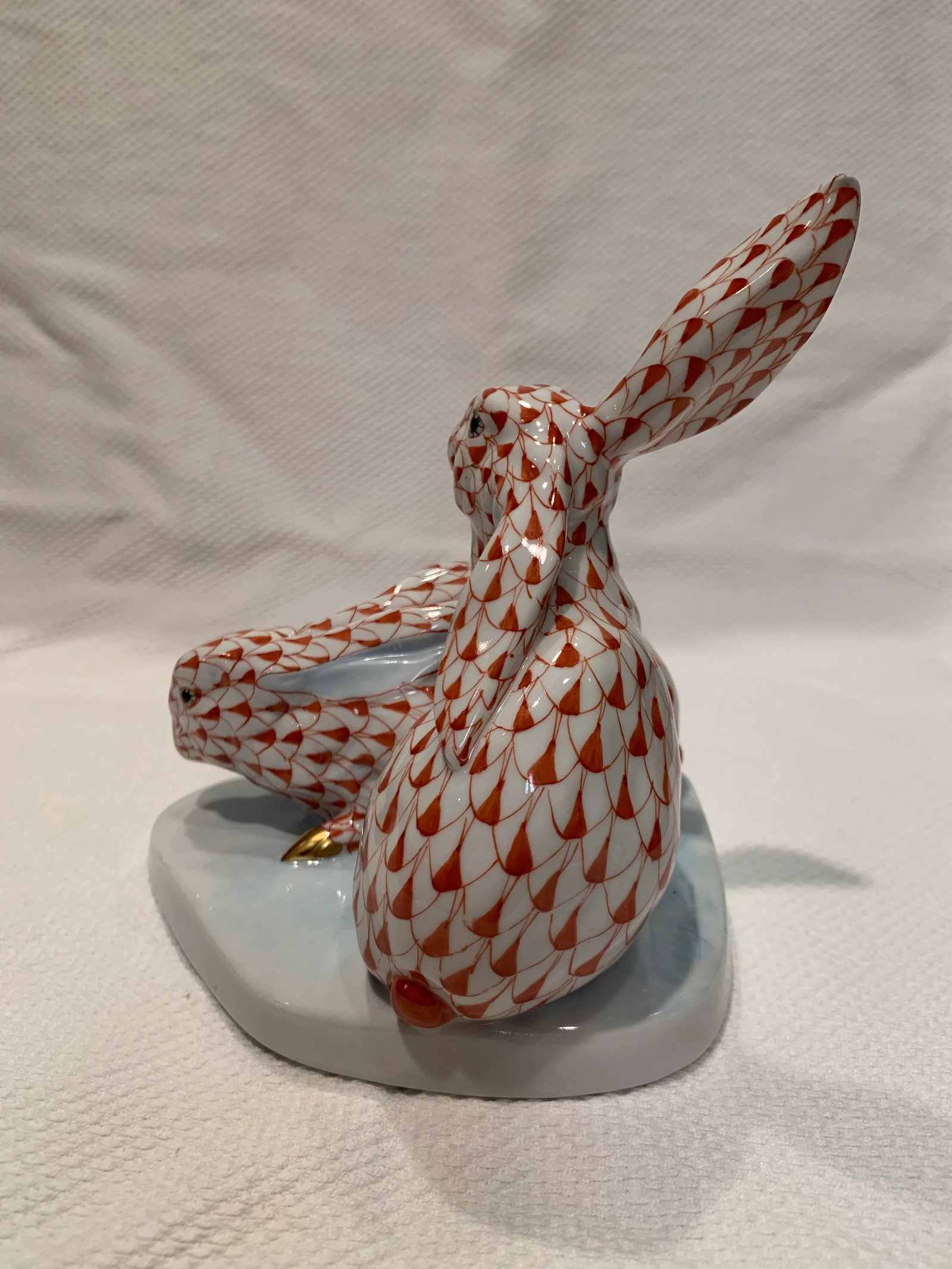 Vintage Herend Porcelain Rabbit Figurine - 3