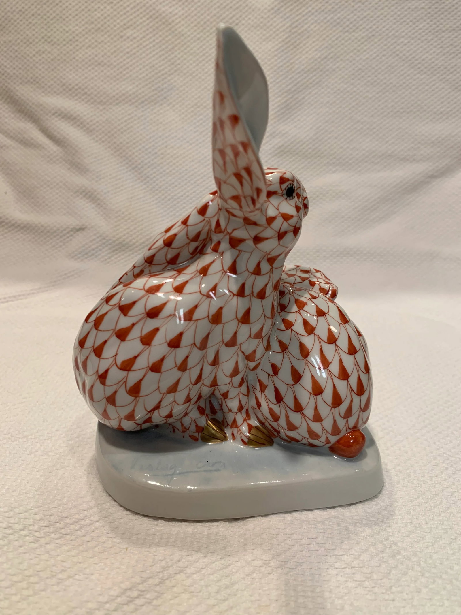 Vintage Herend Porcelain Rabbit Figurine - 4