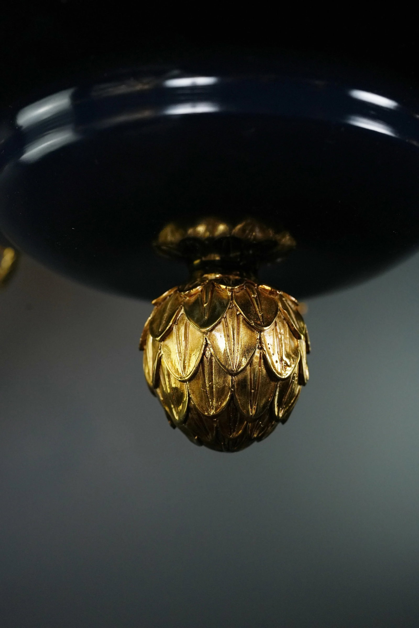 21st Century Art Deco Style Peacock Bird French Brass Empire Chandelier in Antique Gold - 10