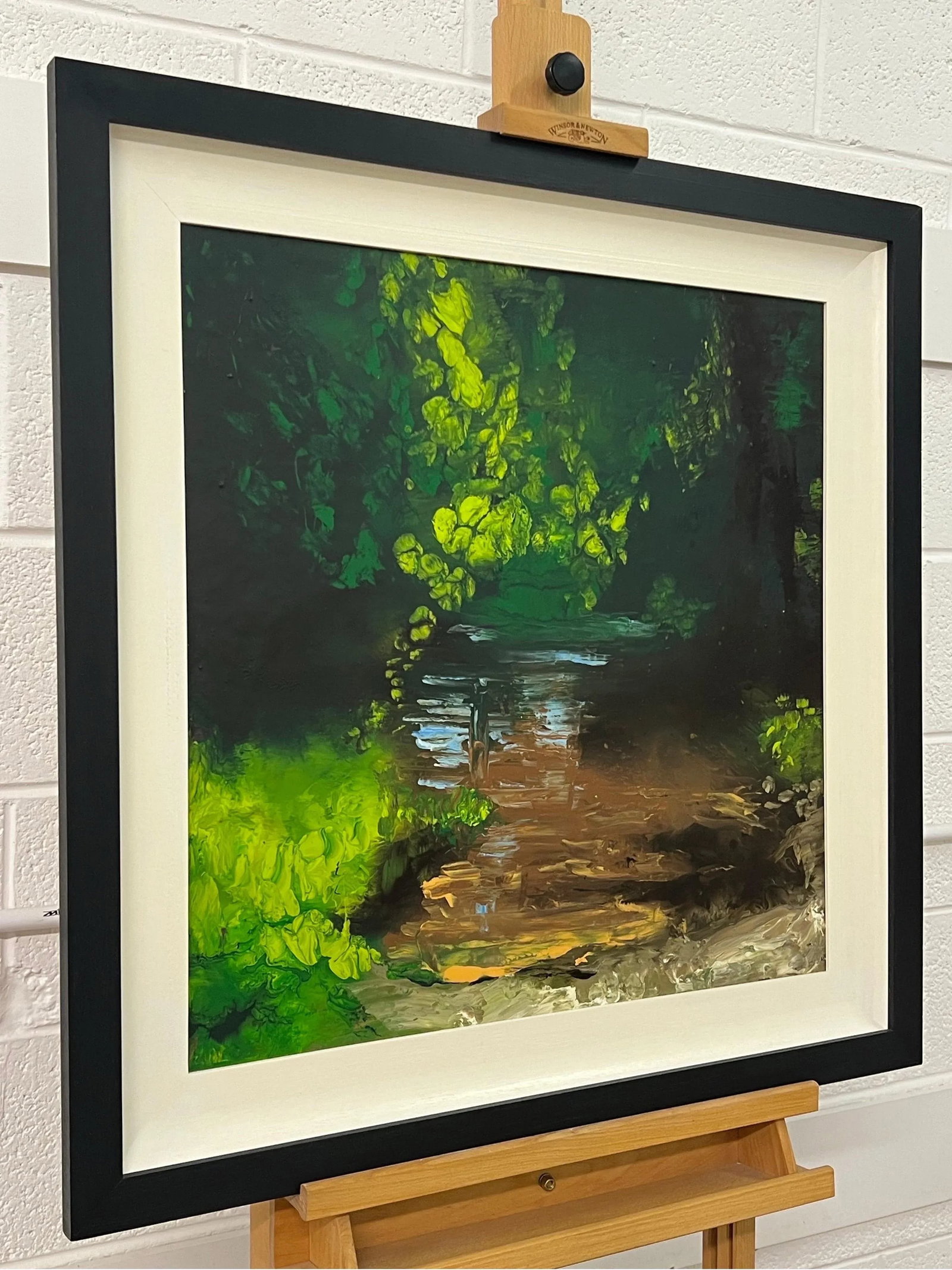 Colin Halliday Impressionistic English River Landscape Original Oil Painting by British Artist, 2008 - 2