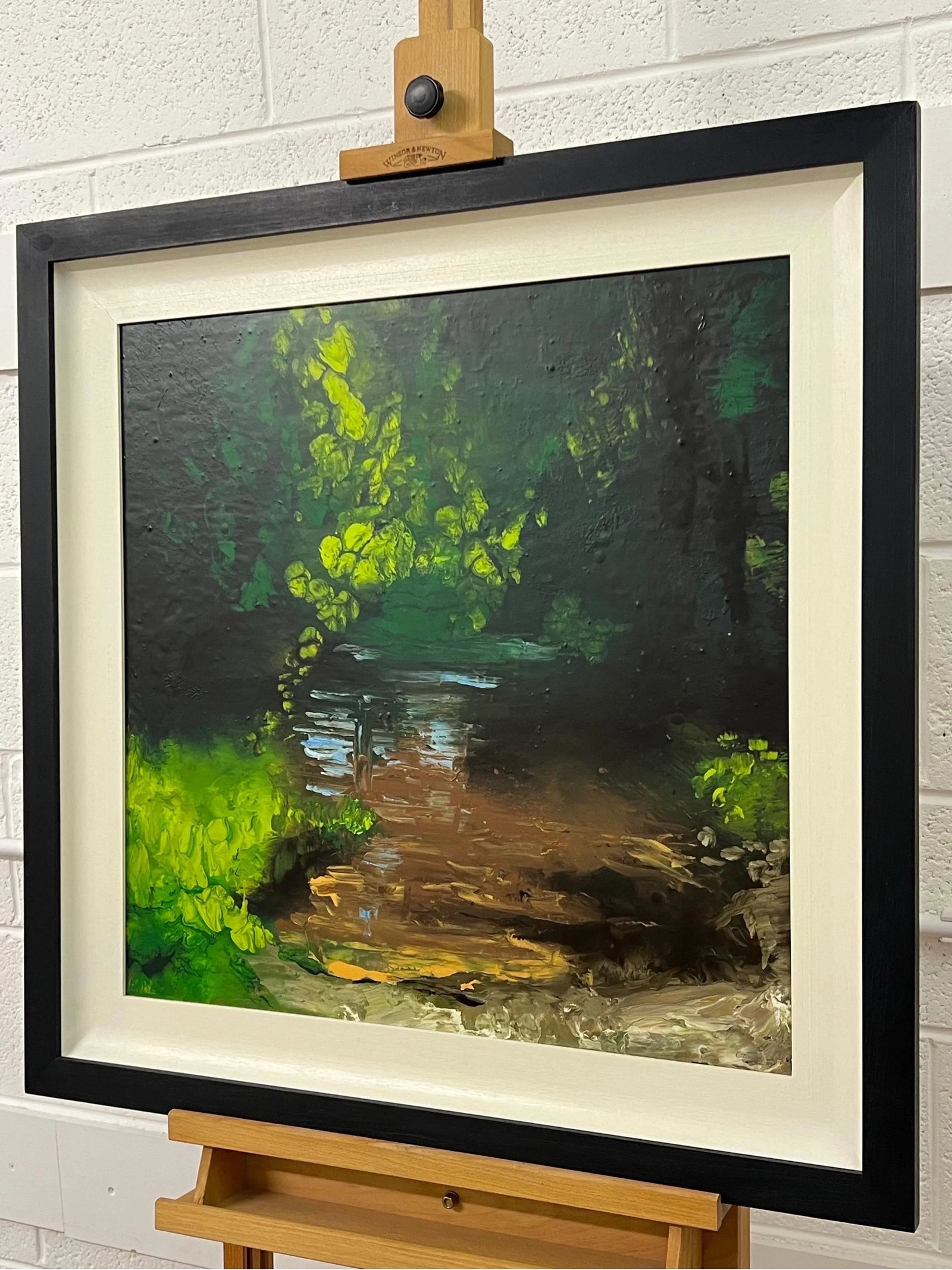 Colin Halliday Impressionistic English River Landscape Original Oil Painting by British Artist, 2008 - 4
