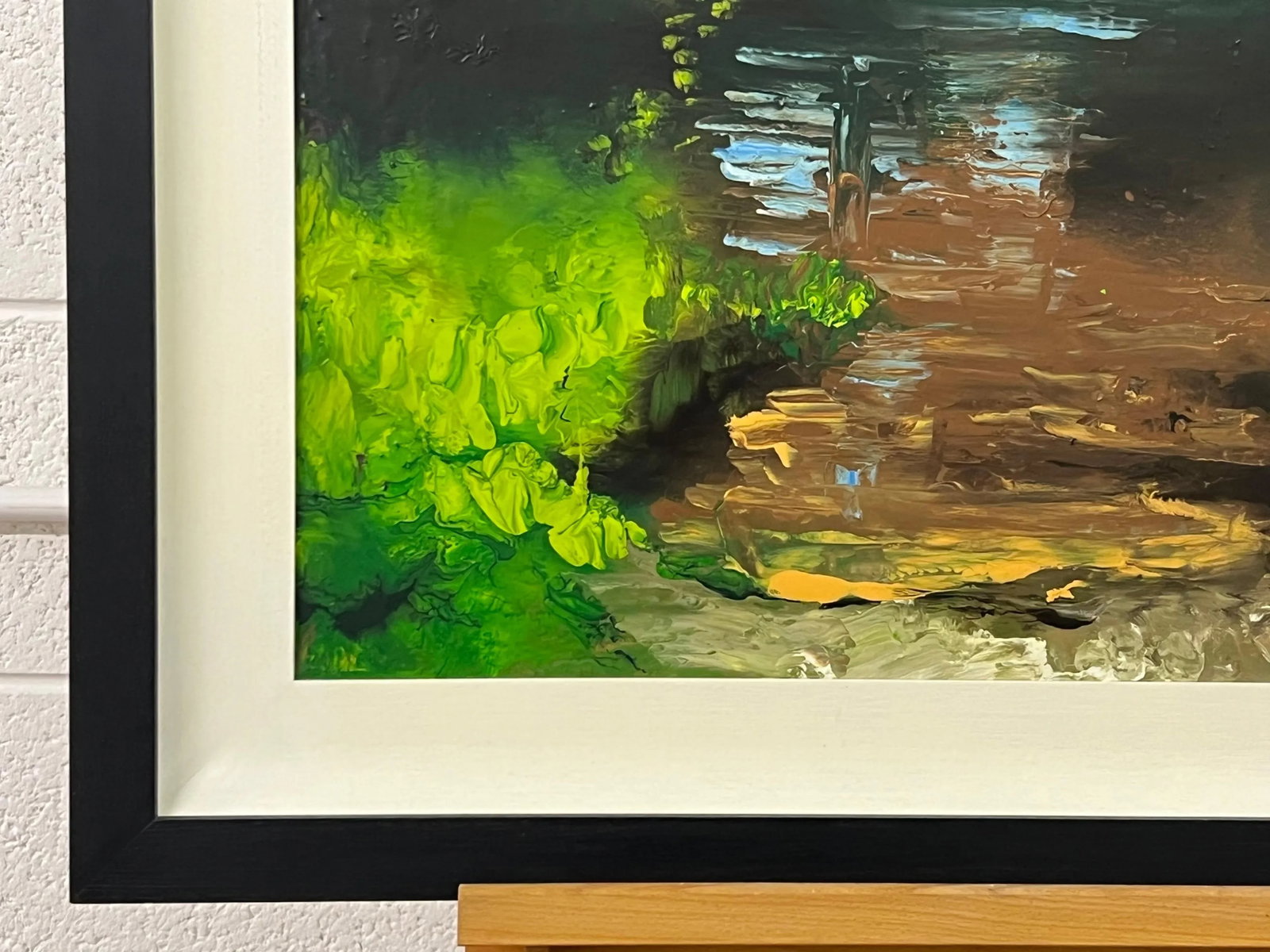 Colin Halliday Impressionistic English River Landscape Original Oil Painting by British Artist, 2008 - 5