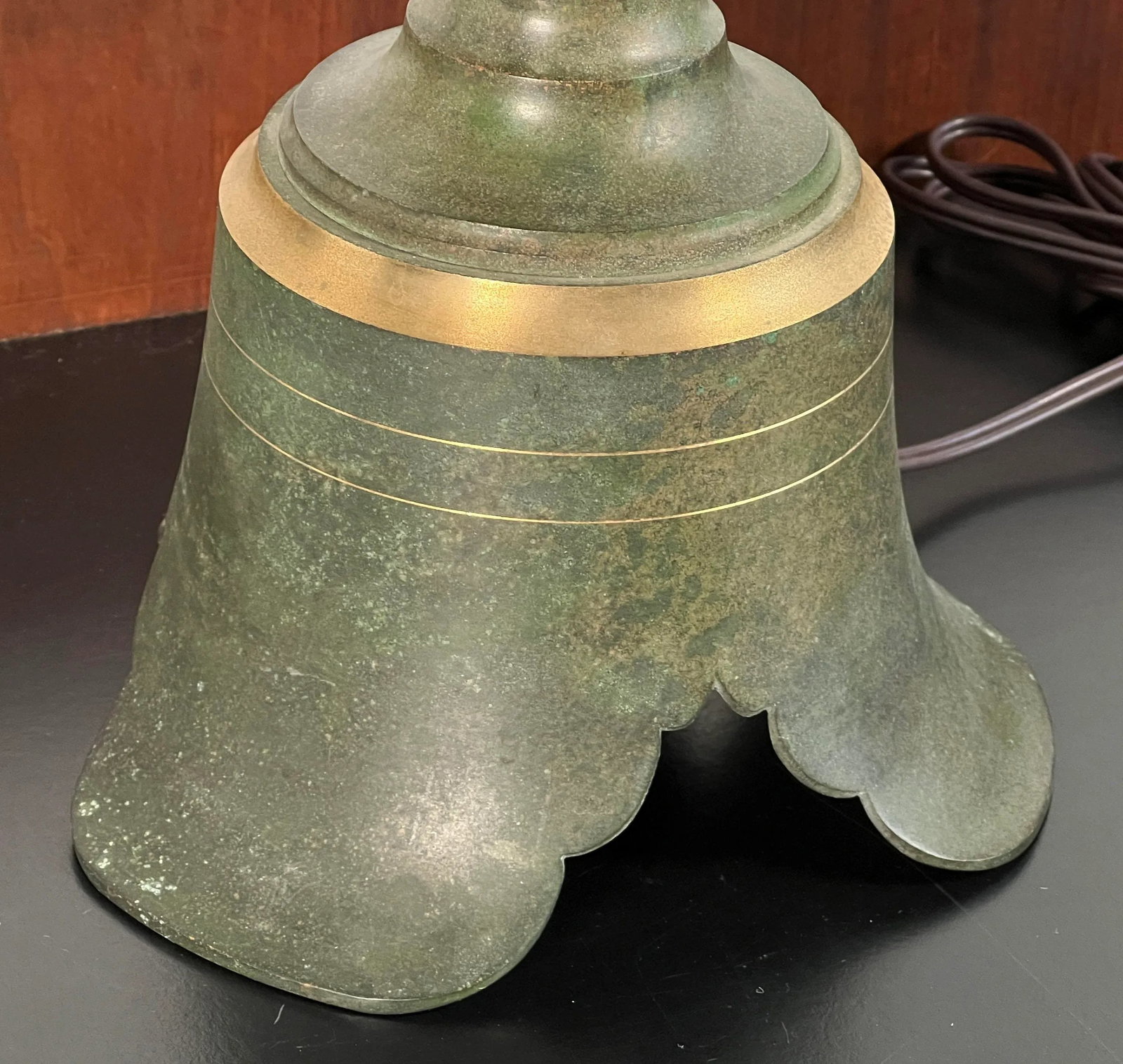 Vintage Carl Sorensen Patinated Bronze 22" Table Lamp - 5