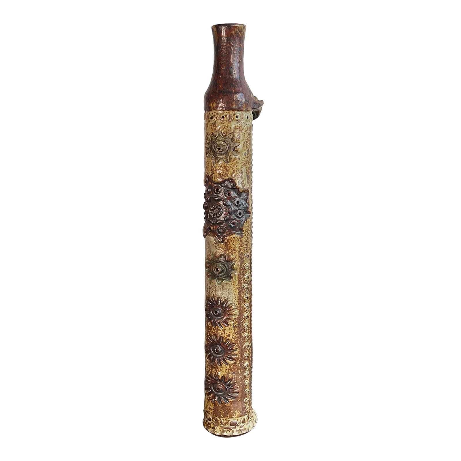 Vintage Brutalist C.1960's Sculptural Ceramic Vase by Frank Colson (1 of 11)
