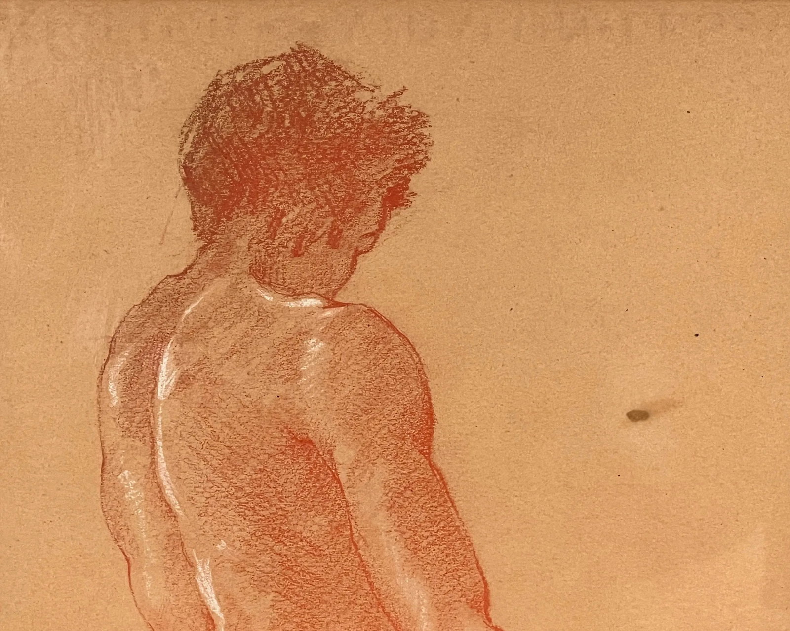 Vintage C.1930 Rosa Burger Pastel Pencil & Gouache Nude Portraits - a Pair - 4