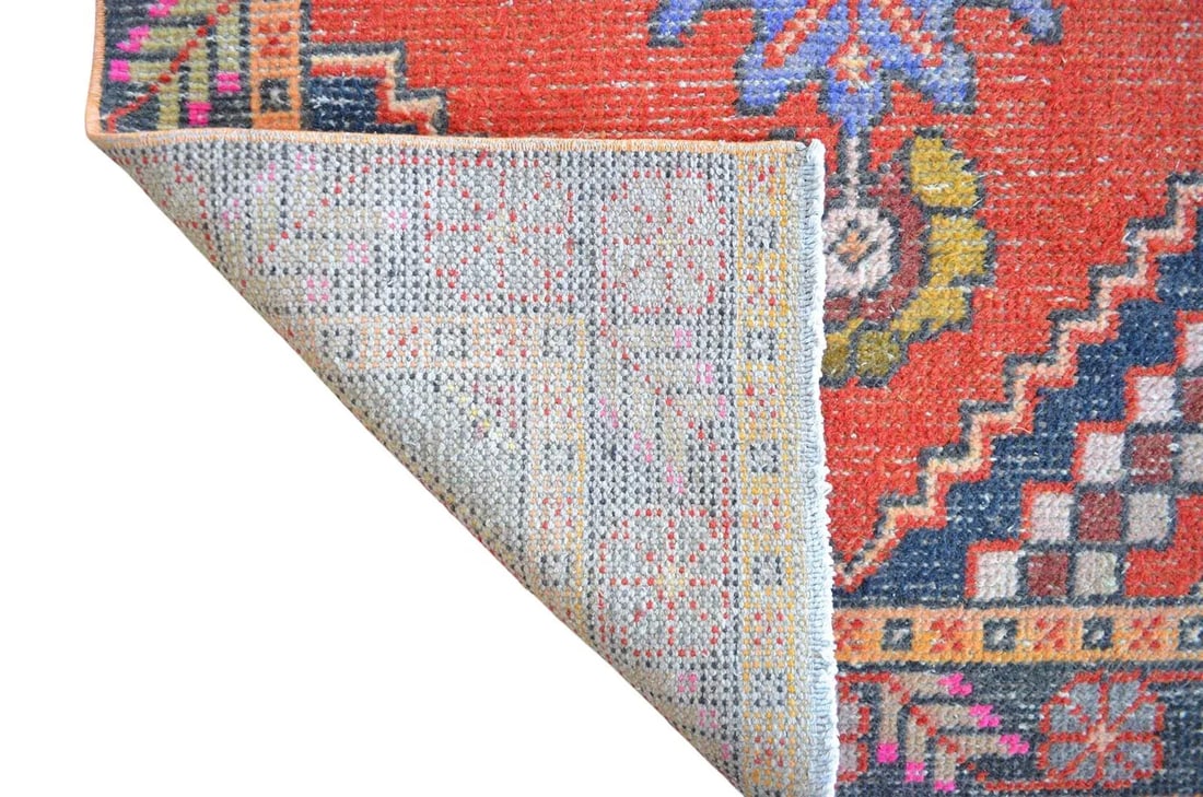 Distressed Oushak Runner Rug - Faded Colors Hallway 3' X 9'11"³ - 12