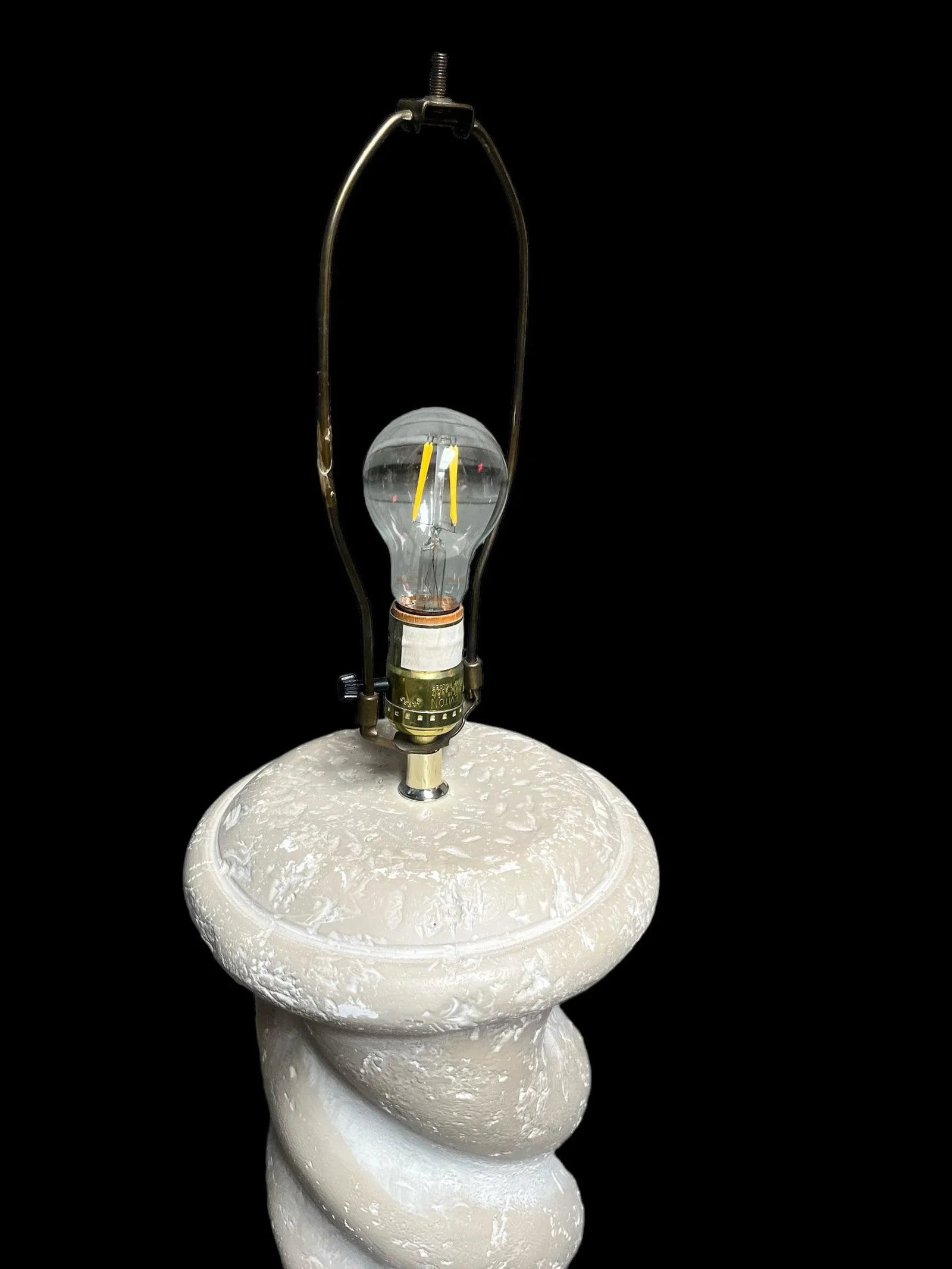 Michael Taylor Style Plaster Table Lamp 1980's - 3