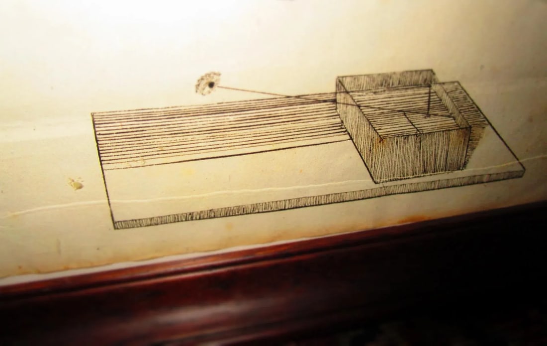 Early Folk Art American Two Sided Framed Military Drawing With Map - 8