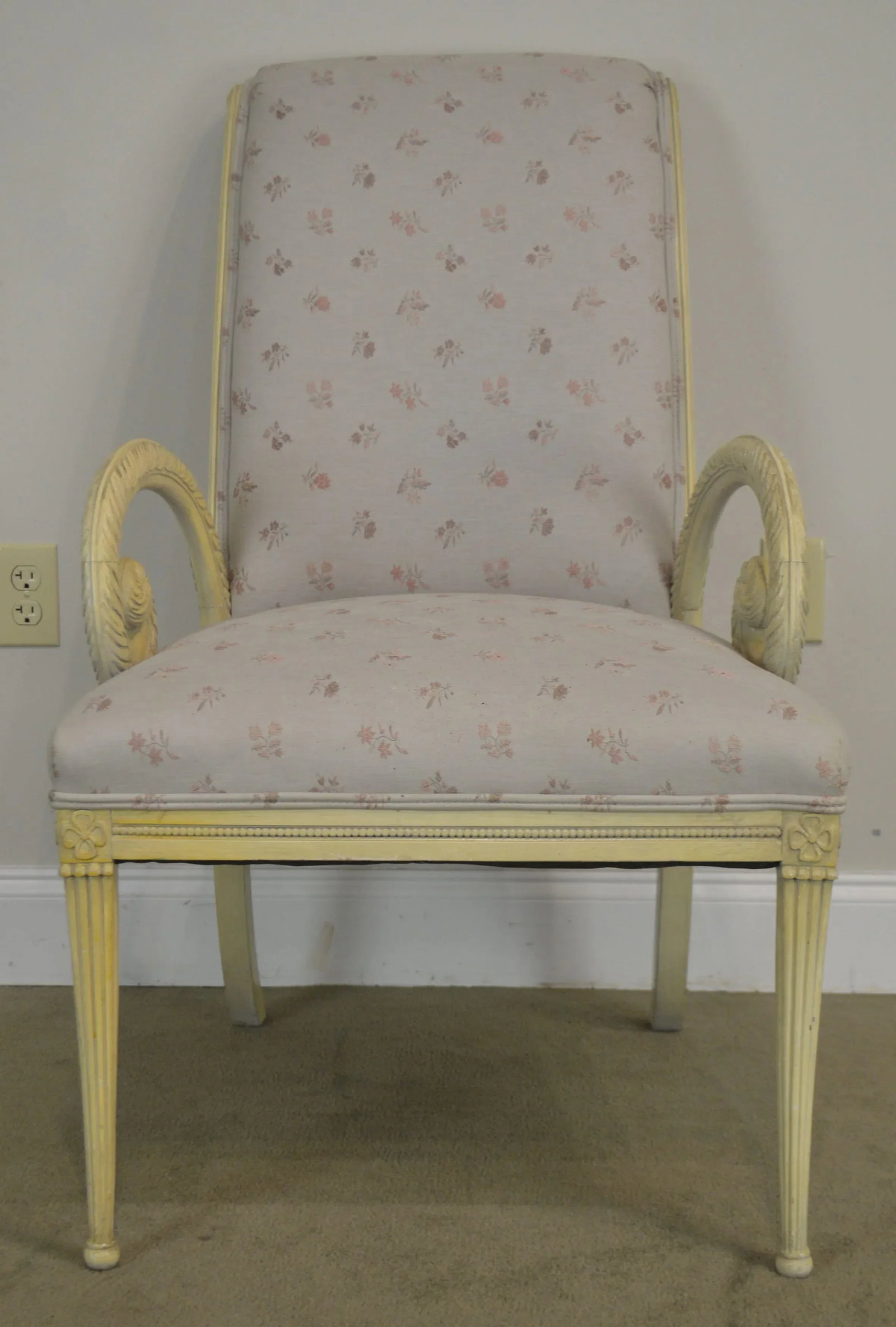 Grosfeld House 1940's Hollywood Regency Carved Armchairs - a Pair - 11