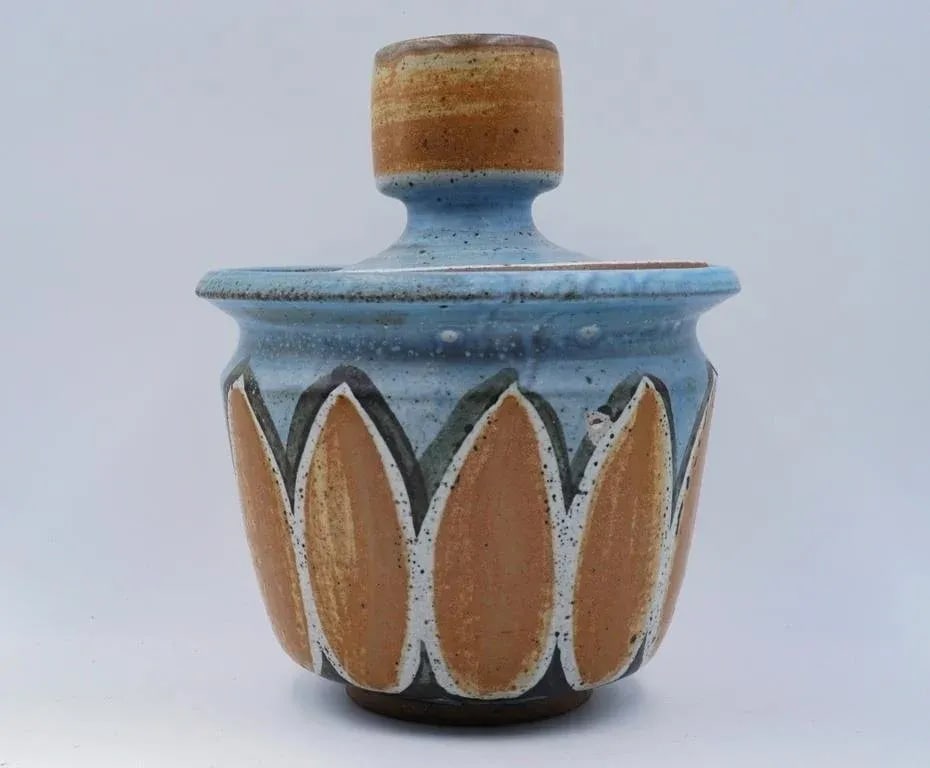 Vintage Mid 20th Century Large Joel Edwards Covered Pot - 5